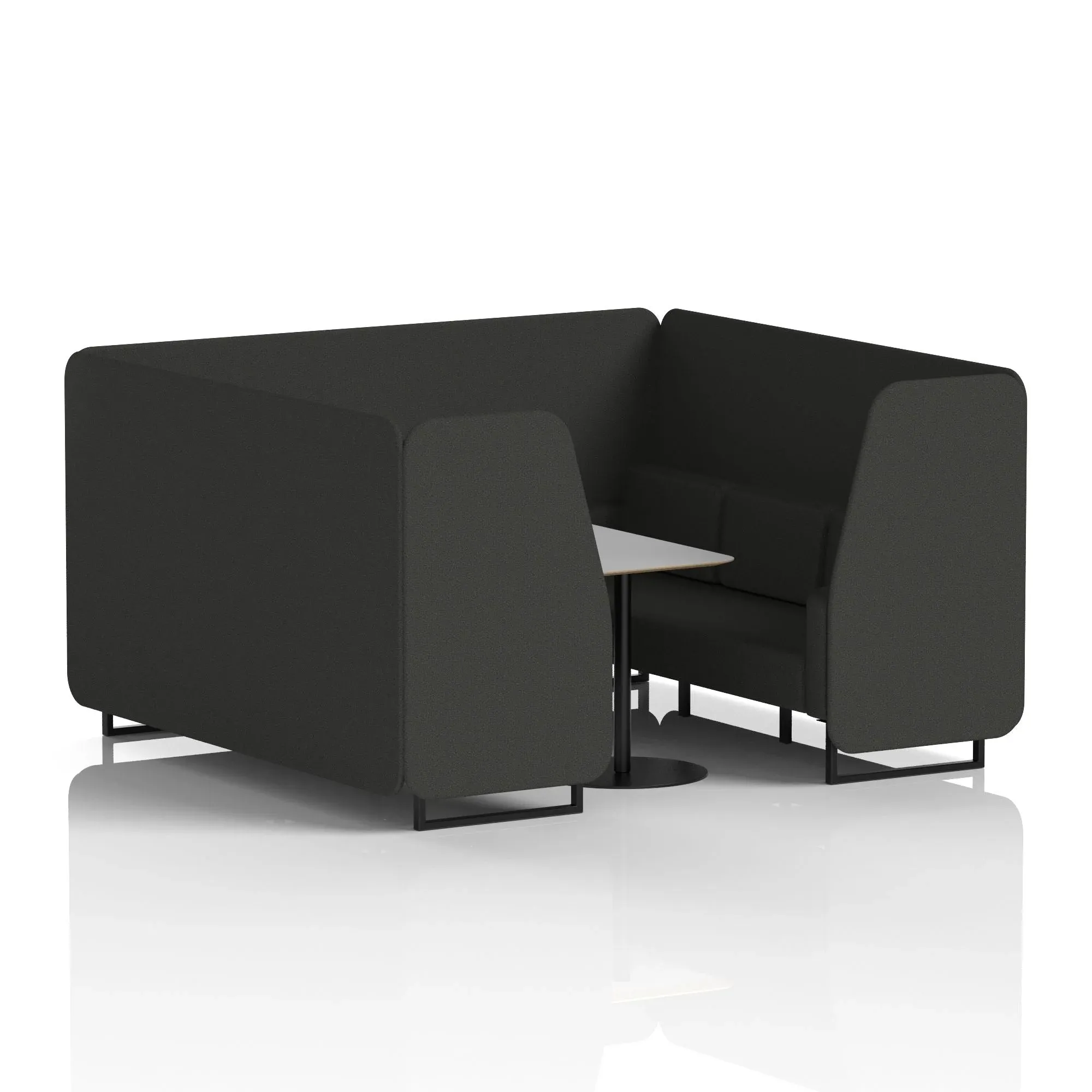 Brixworth Booth With Grey Table In Single Tone