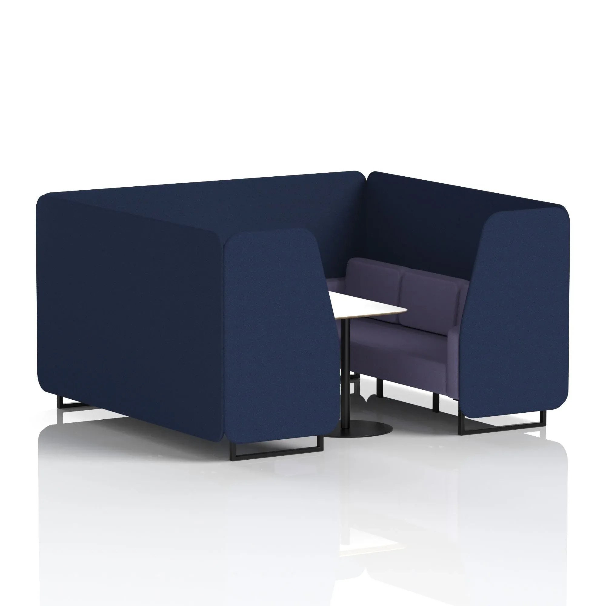 Brixworth Booth With White Table In Two Tone