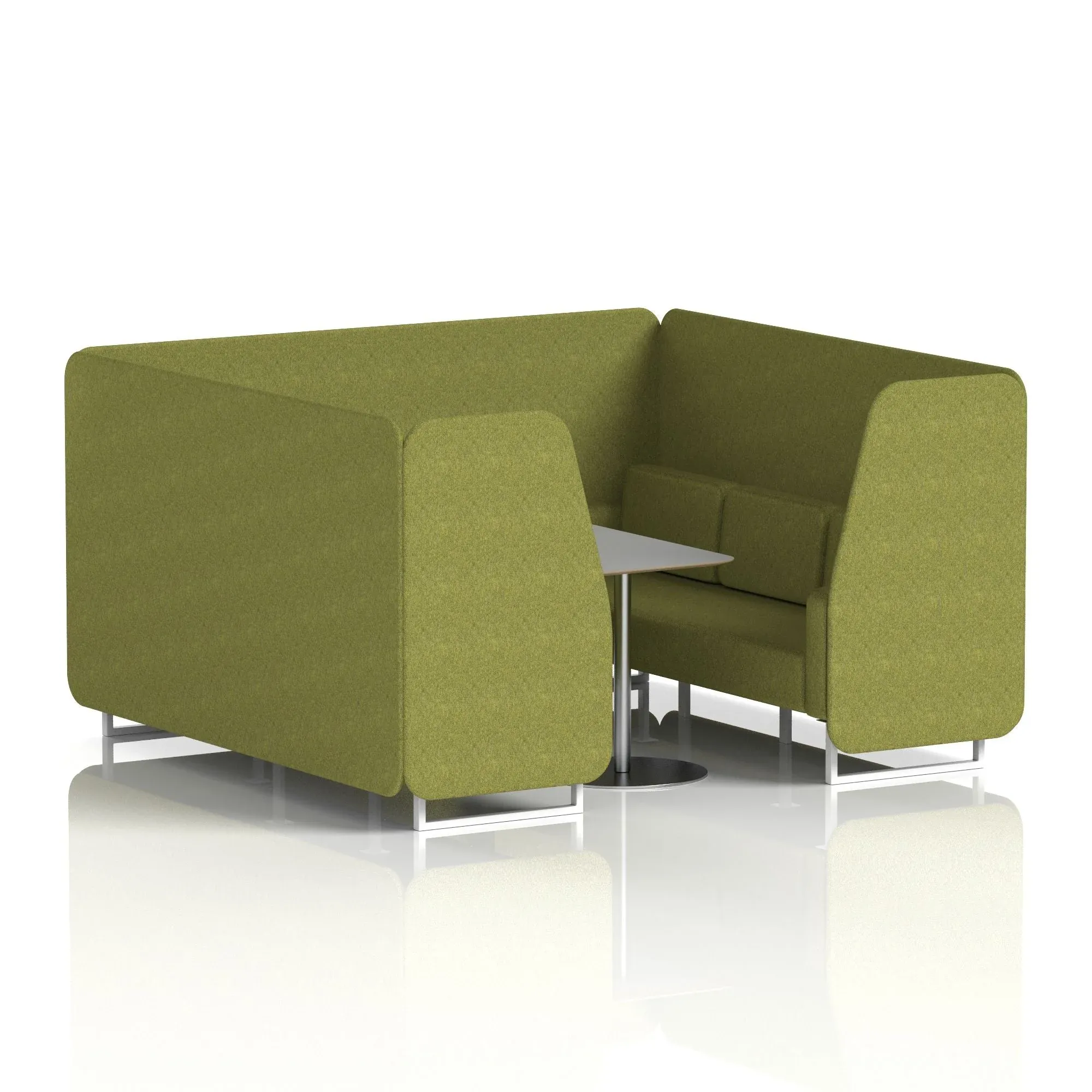 Brixworth Booth With Grey Table In Single Tone