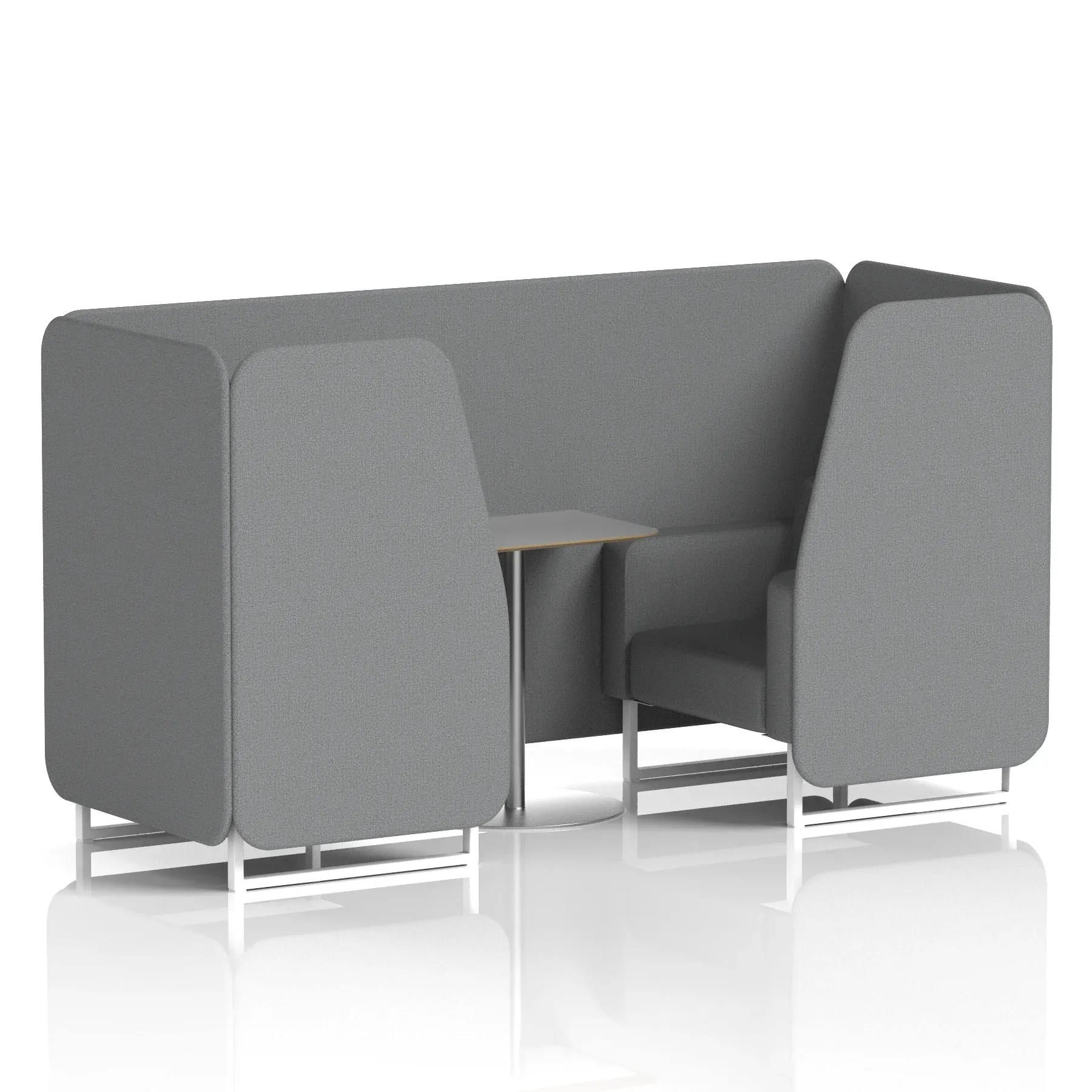 Brixworth Booth With Grey Table In Single Tone