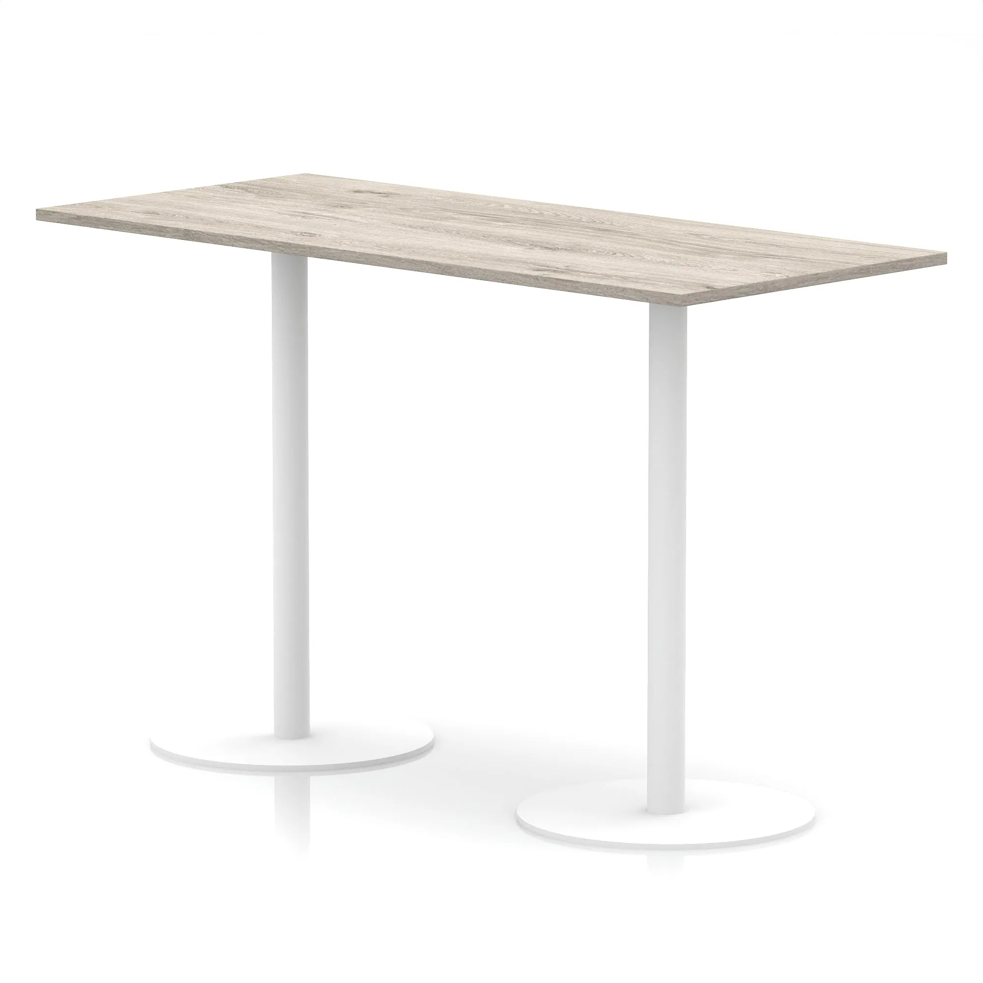 EE - Italia Rectangular Poseur Table White Leg