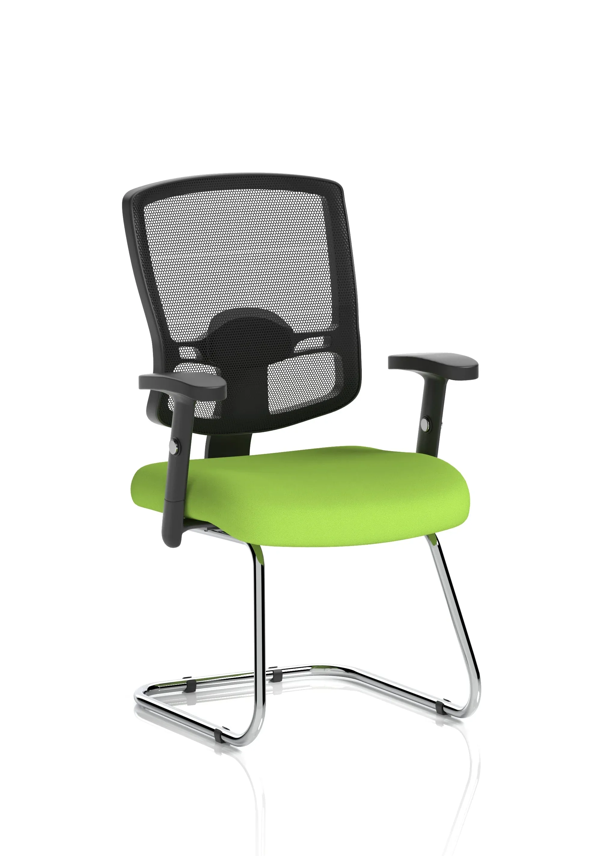 EE - Portland Mesh Back Cantilever Visitor Chair with Arms