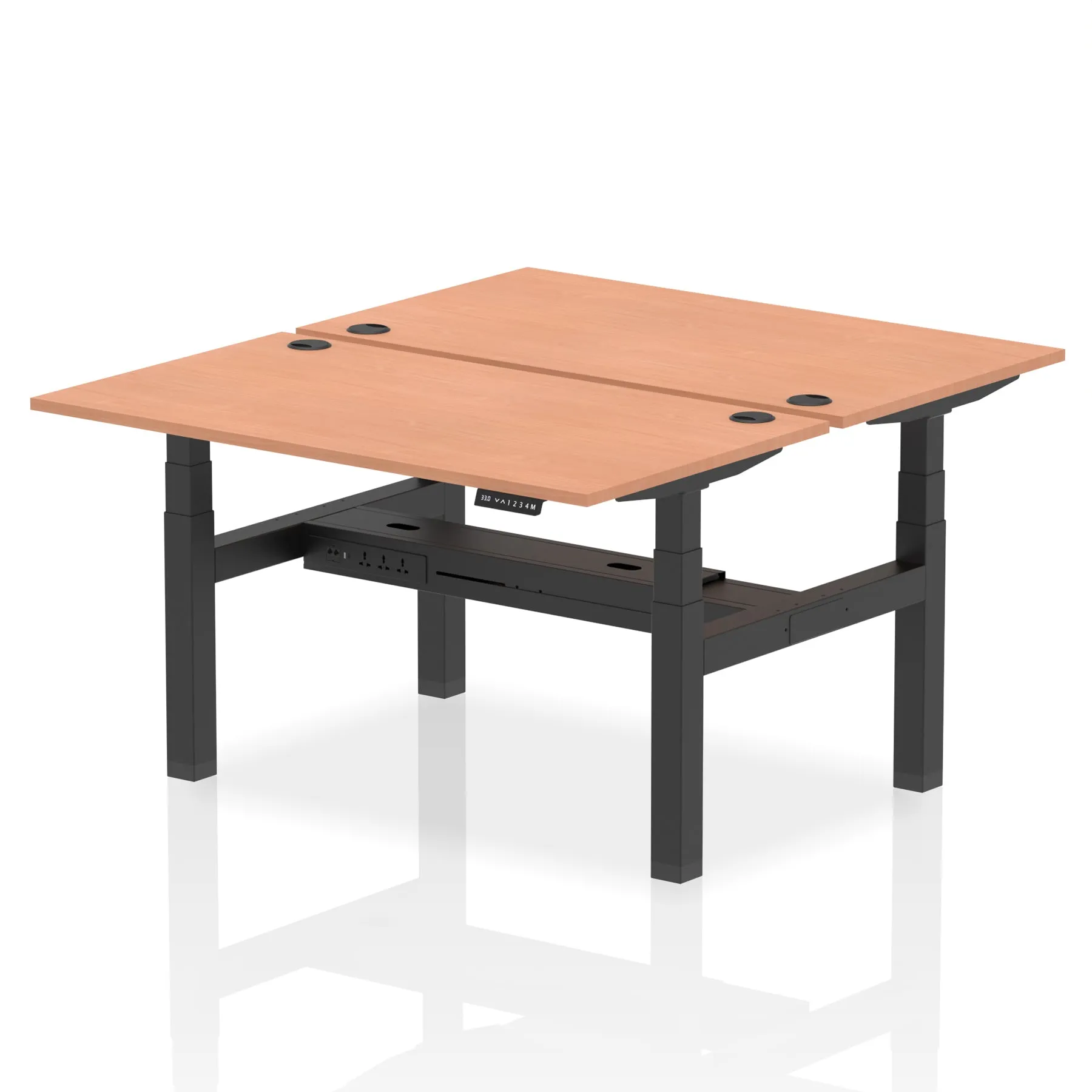 OE - Air Back-to-Back Height Adjustable Bench Desk - 2 Person