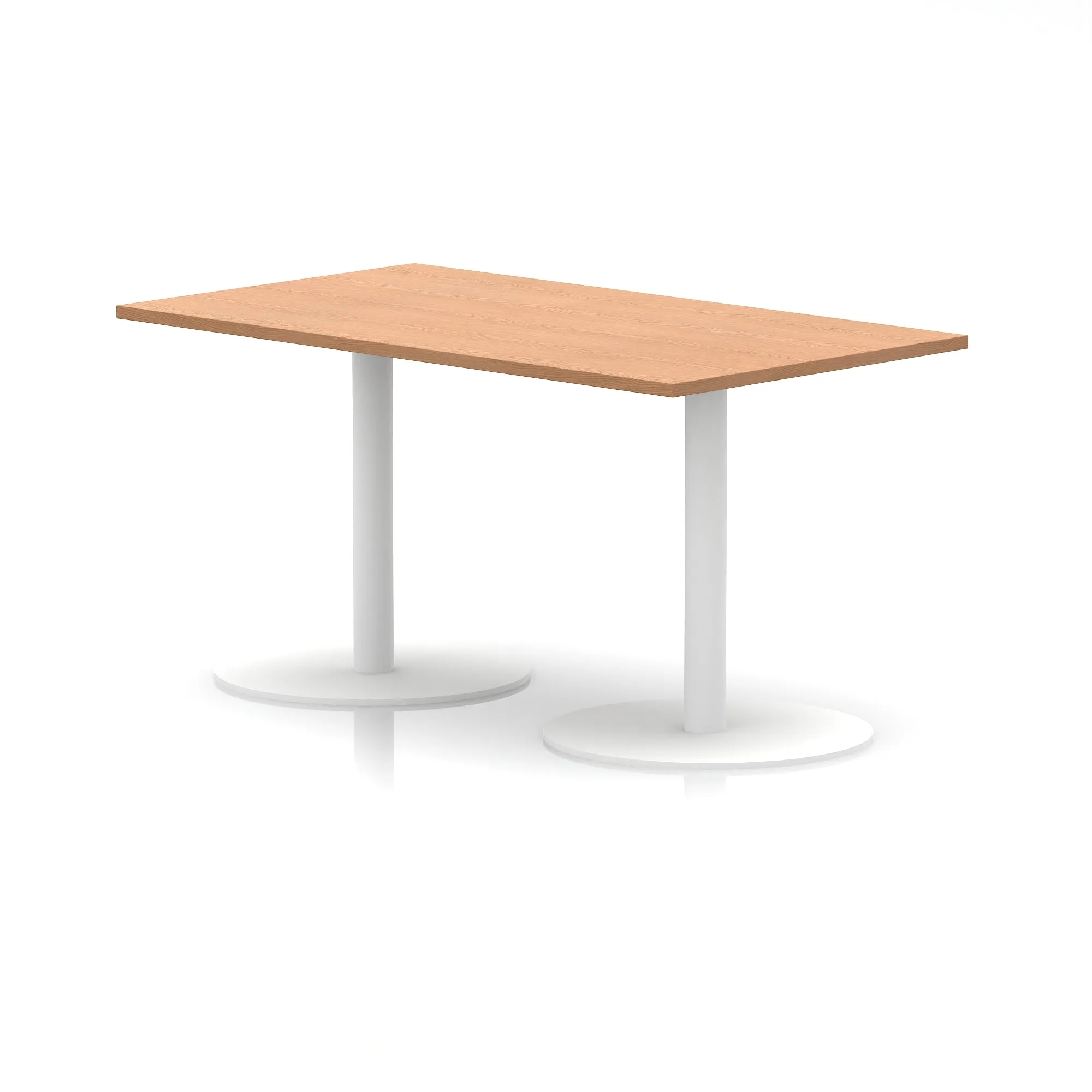 EE - Italia Rectangular Poseur Table White Leg