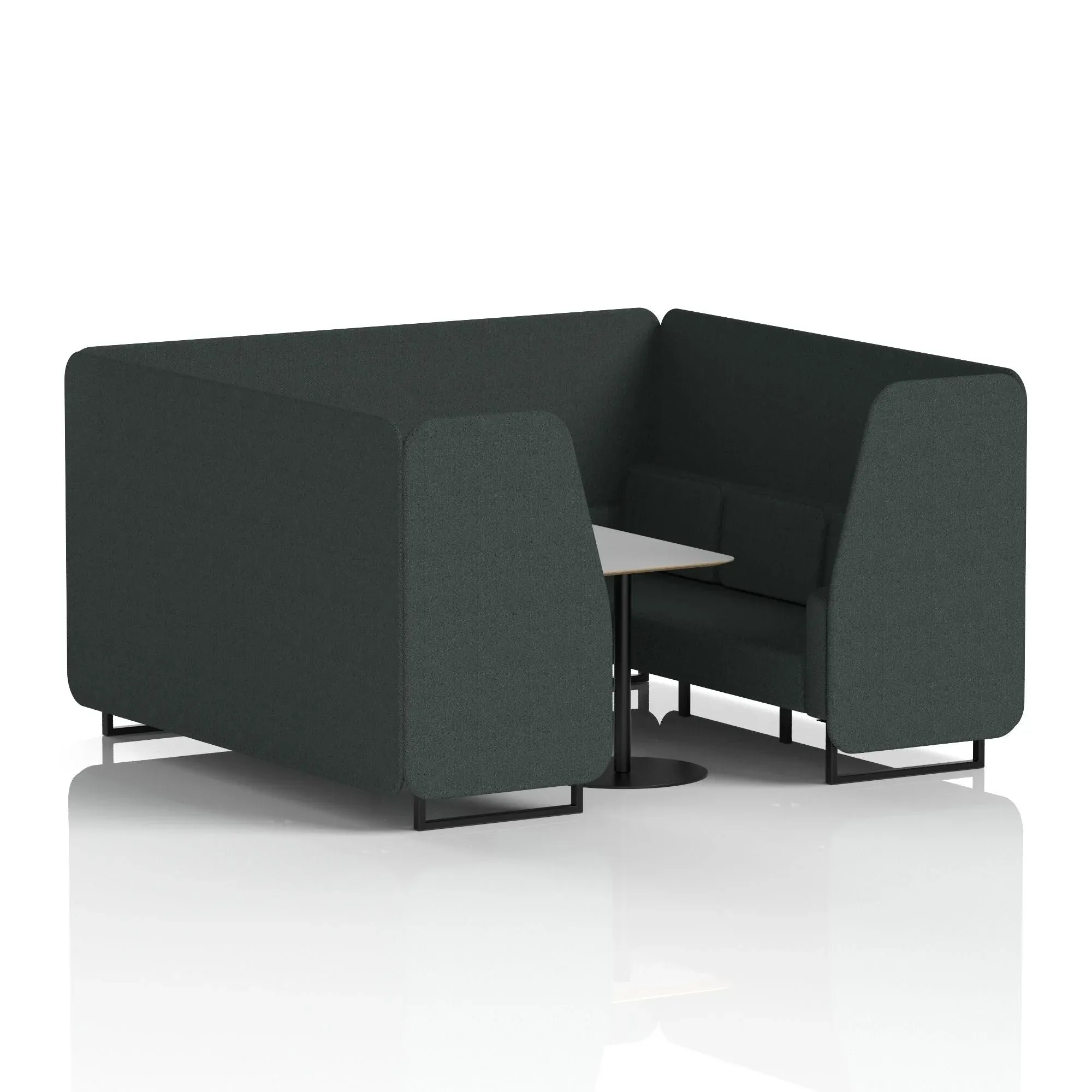 EE - Brixworth Booth With Grey Table In Single Tone
