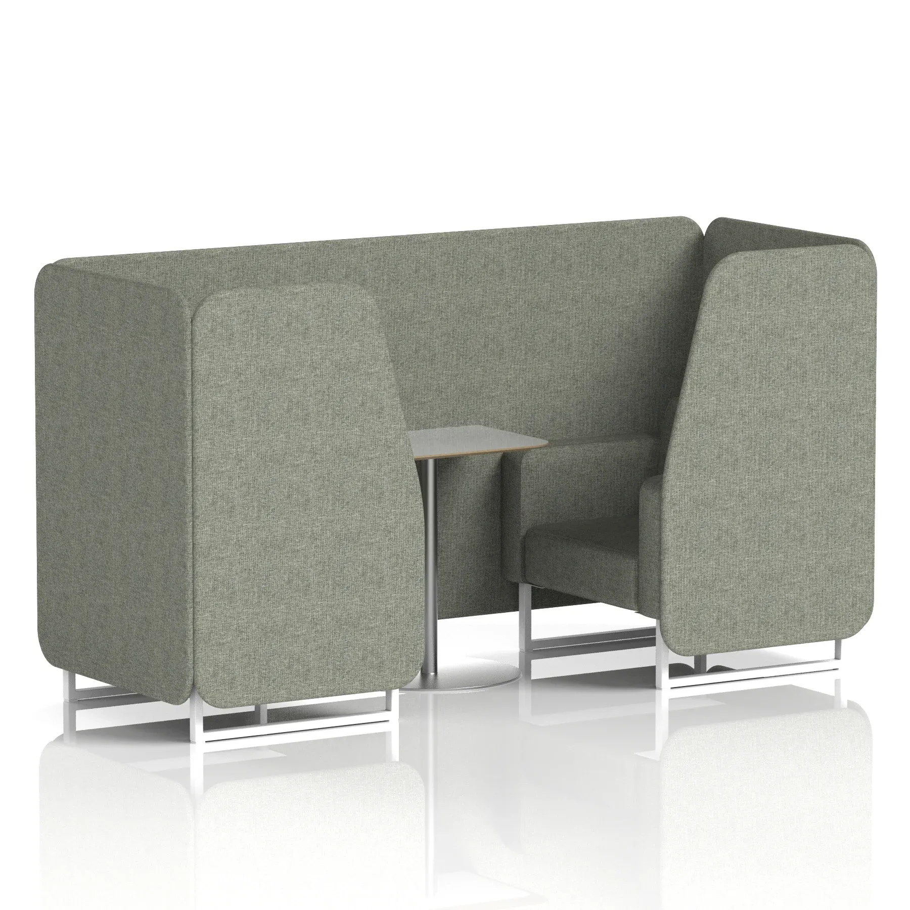Brixworth Booth With Grey Table In Single Tone
