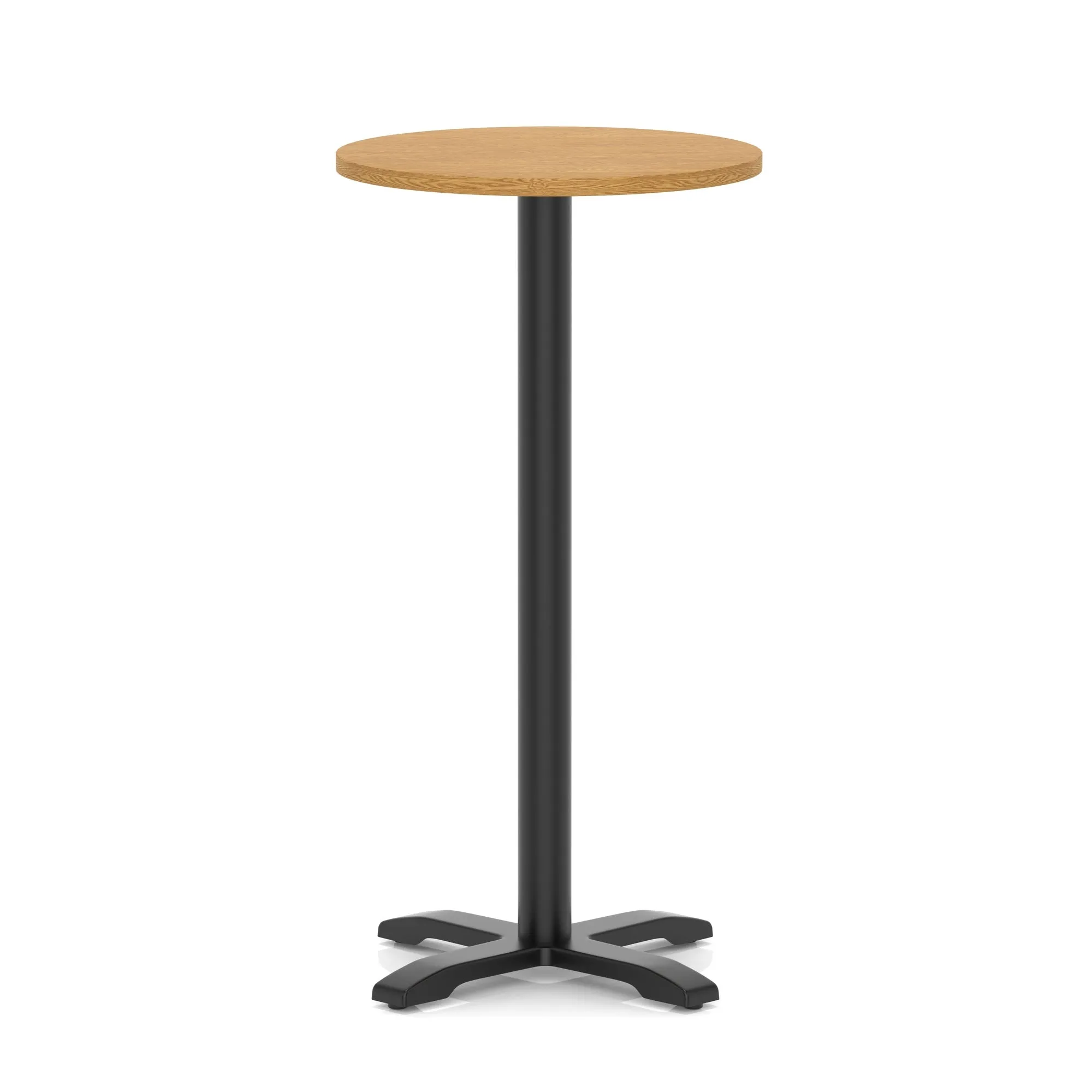 EE - Italia Round Poseur Table With Cross Base Black Leg