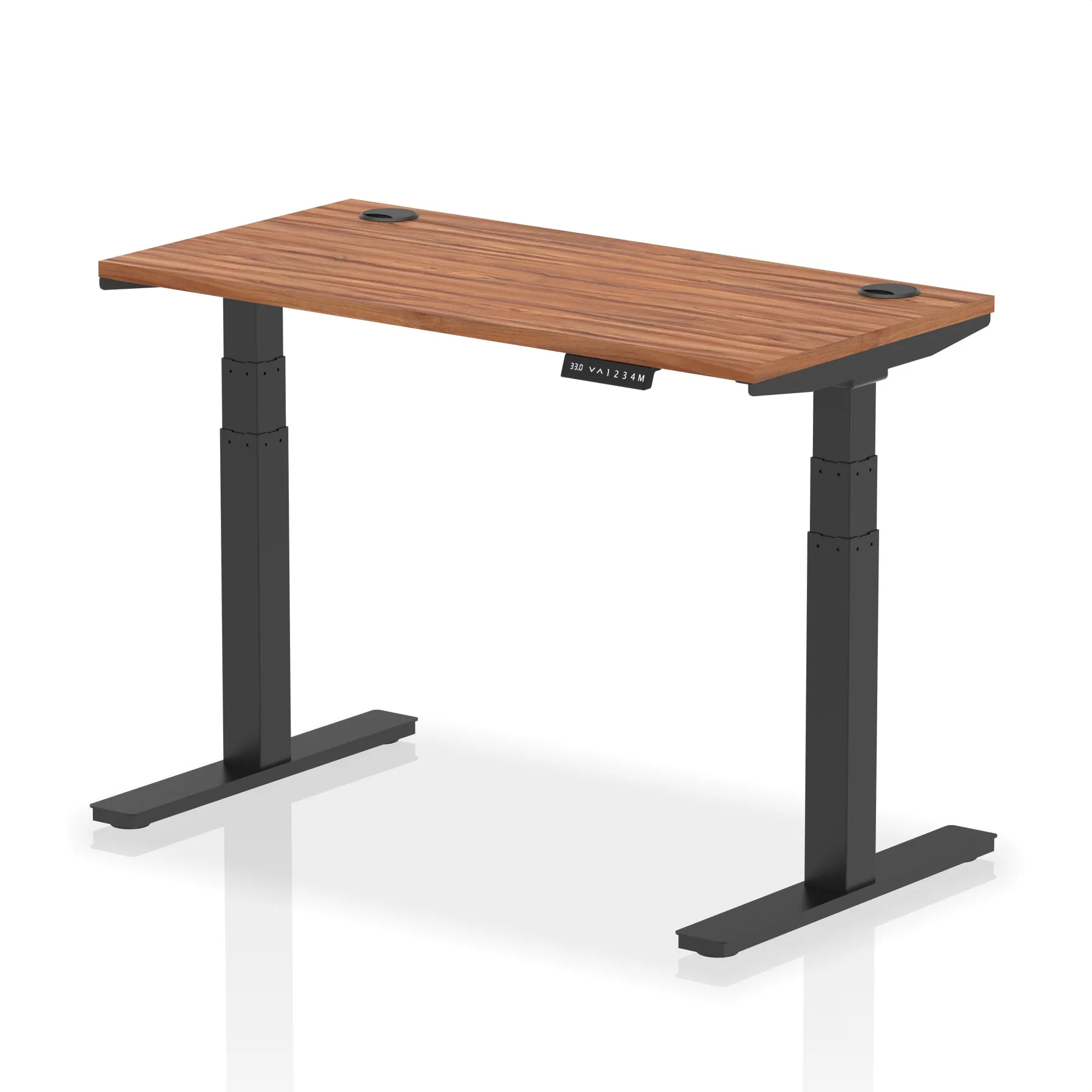EE - Air Height Adjustable Slimline Desk With Cable Ports