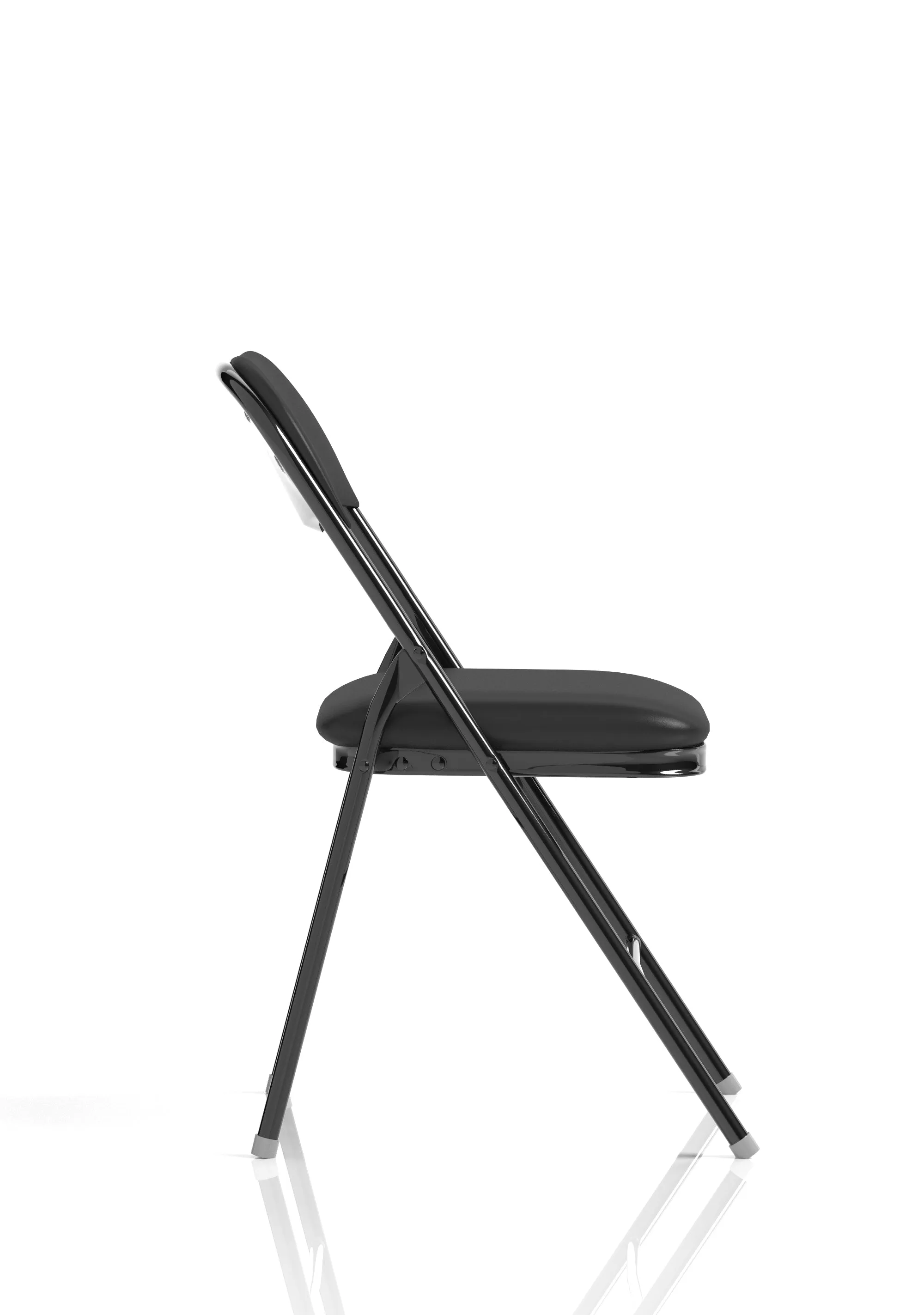 EE - Sicily Black Polyurethane Folding Chair