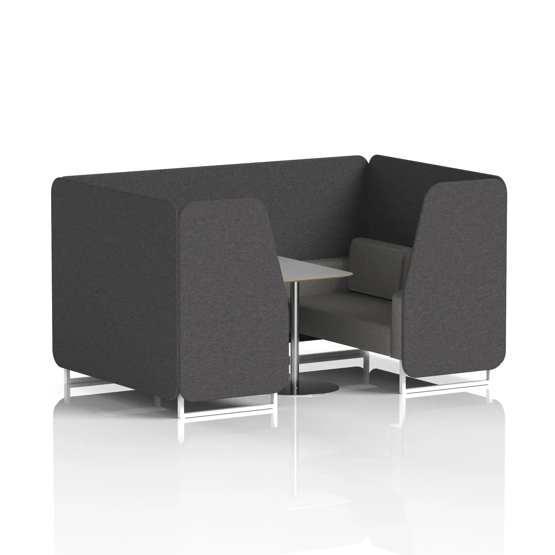 Brixworth Booth With Grey Table In Two Tone