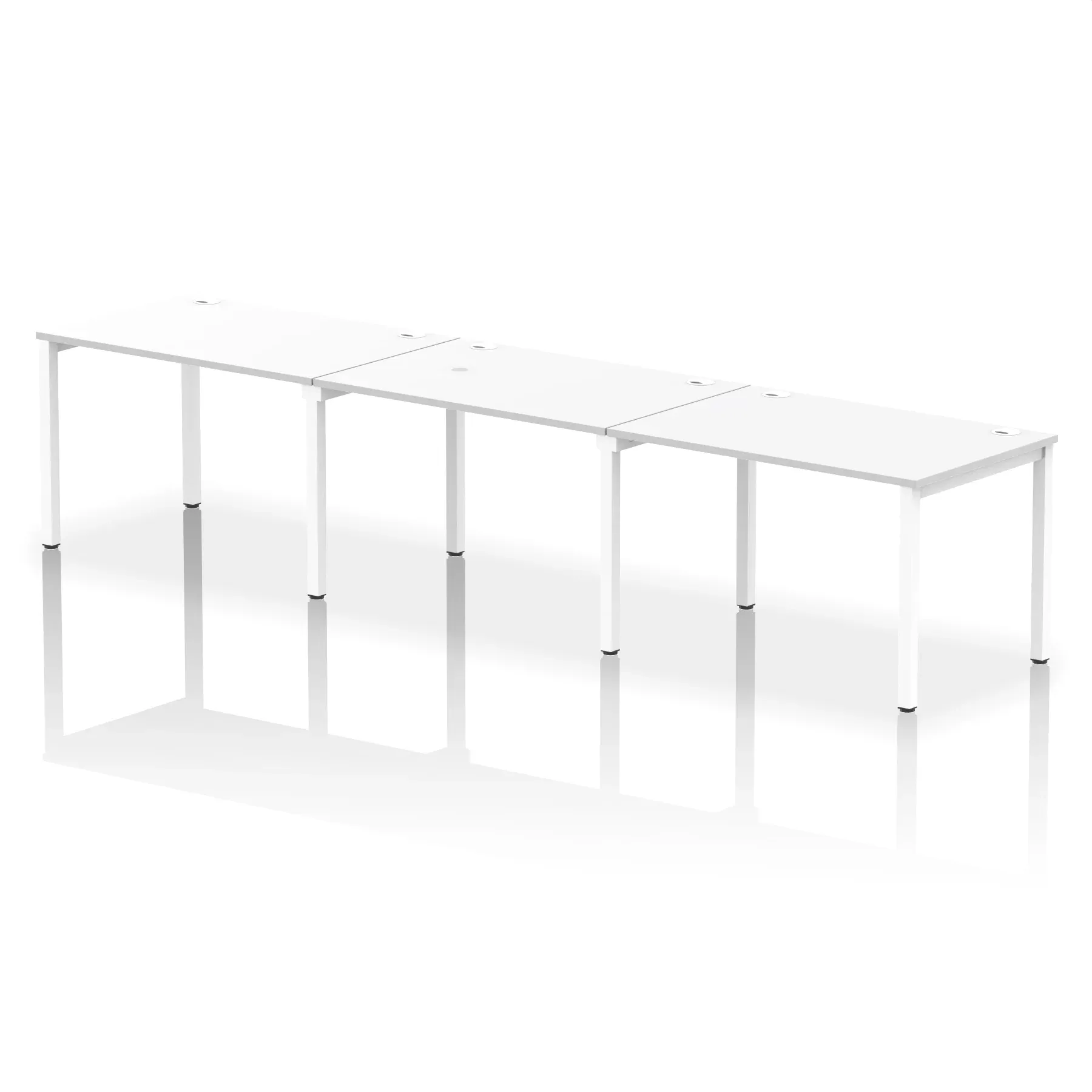 Impulse Single Row Bench Desk - 3 Person