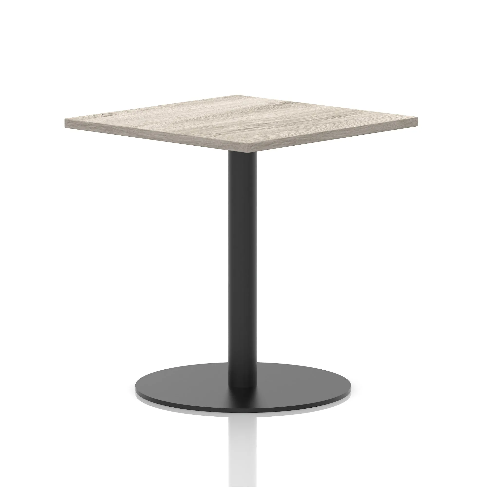 Italia Square Poseur Table Black Leg