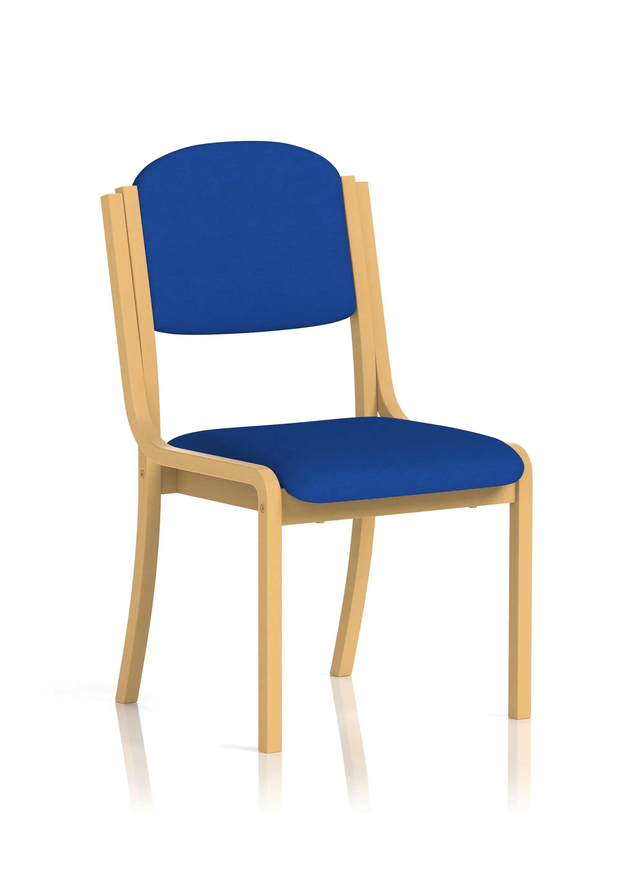 EE - Madrid Wooden Frame Visitor Chair with Arms
