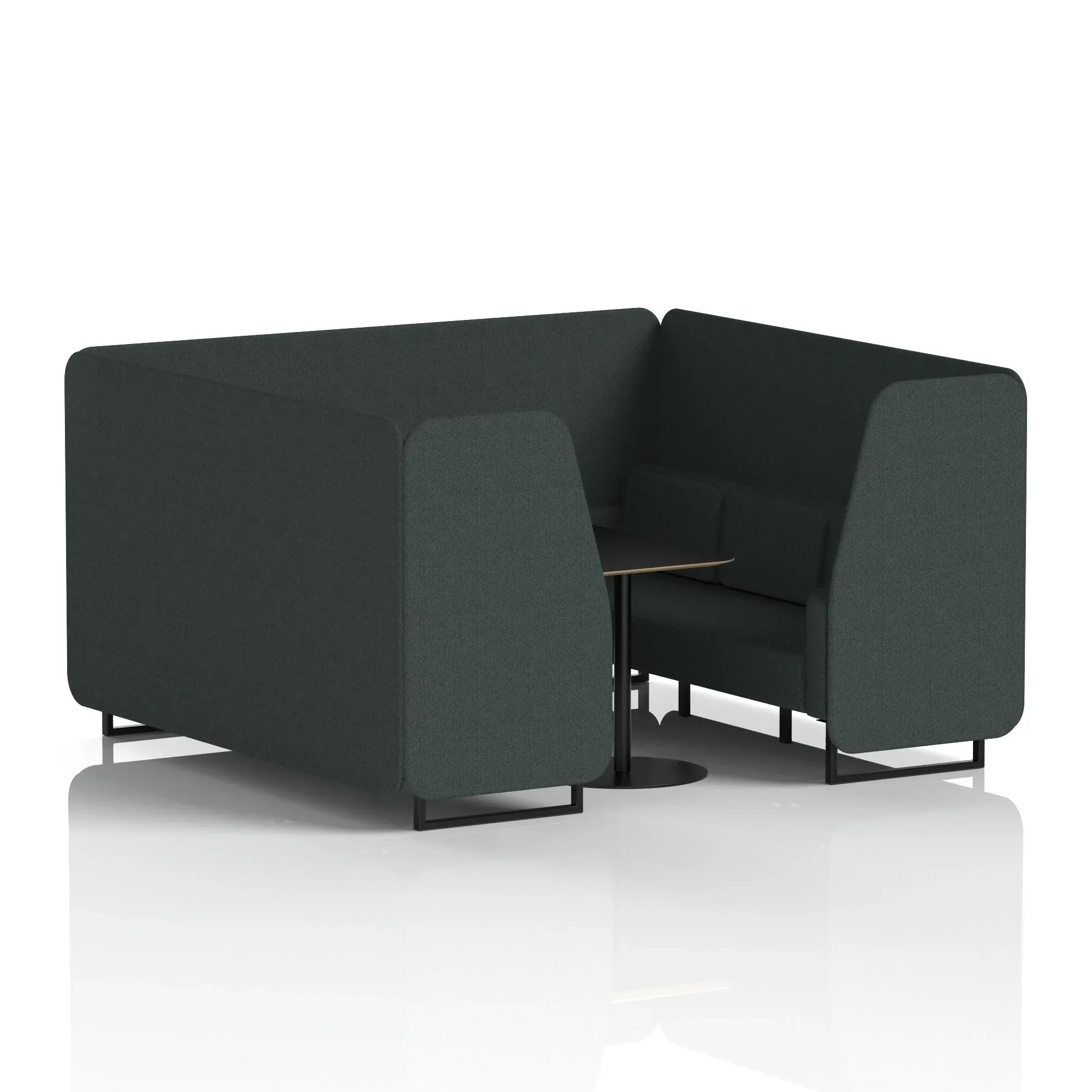 EE - Brixworth Booth With Black Table In Single Tone