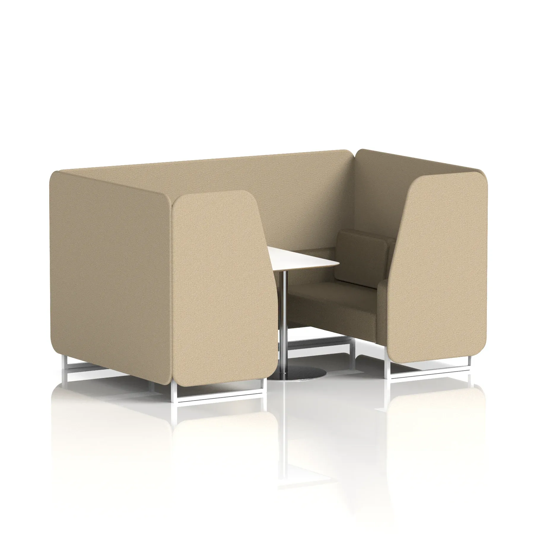 Brixworth Booth With White Table In Two Tone