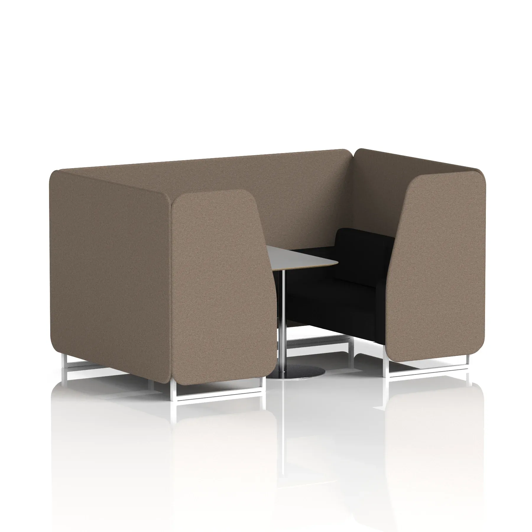 Brixworth Booth With Grey Table In Two Tone