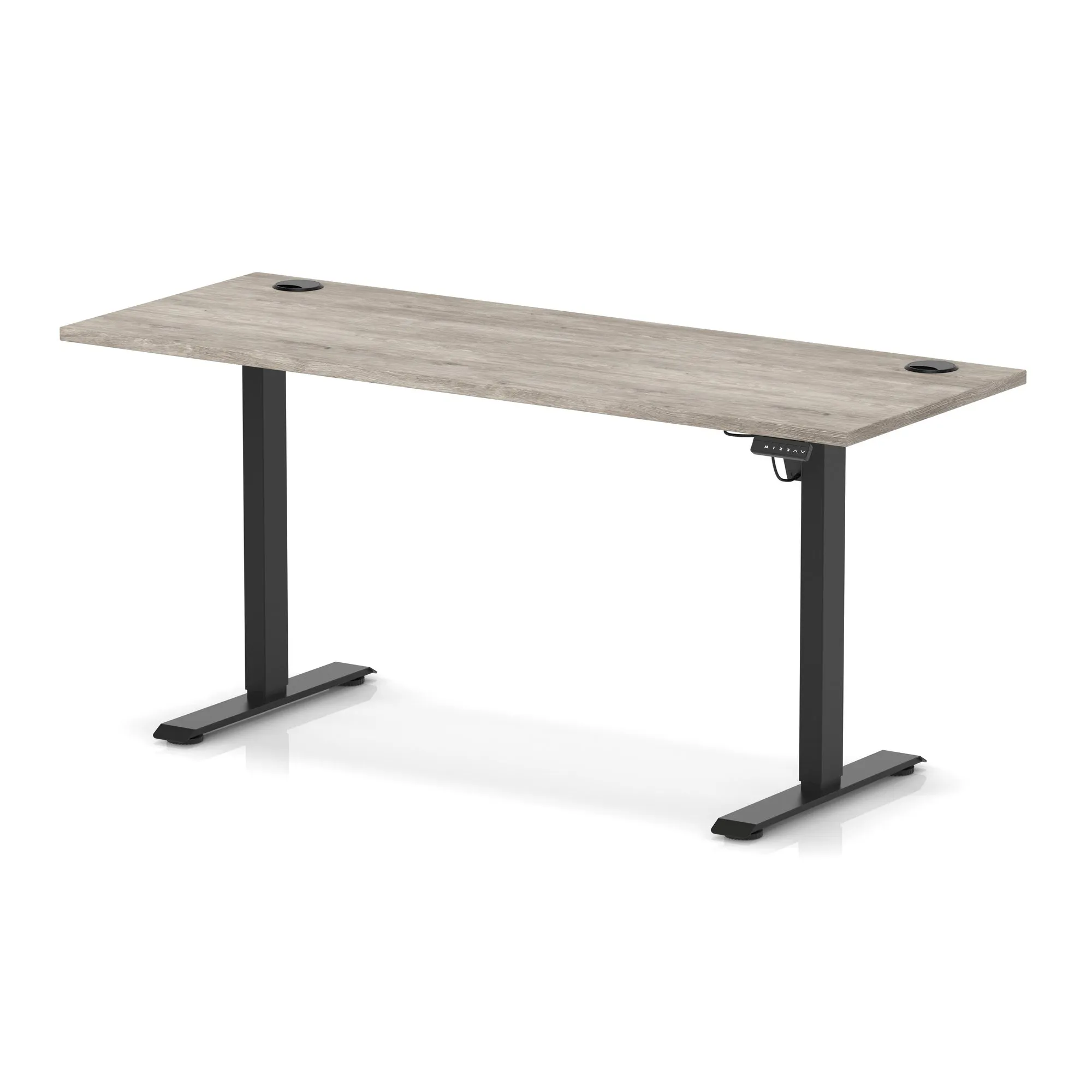 OE - Air Lite Height Adjustable Slimline Desk With Cable Ports