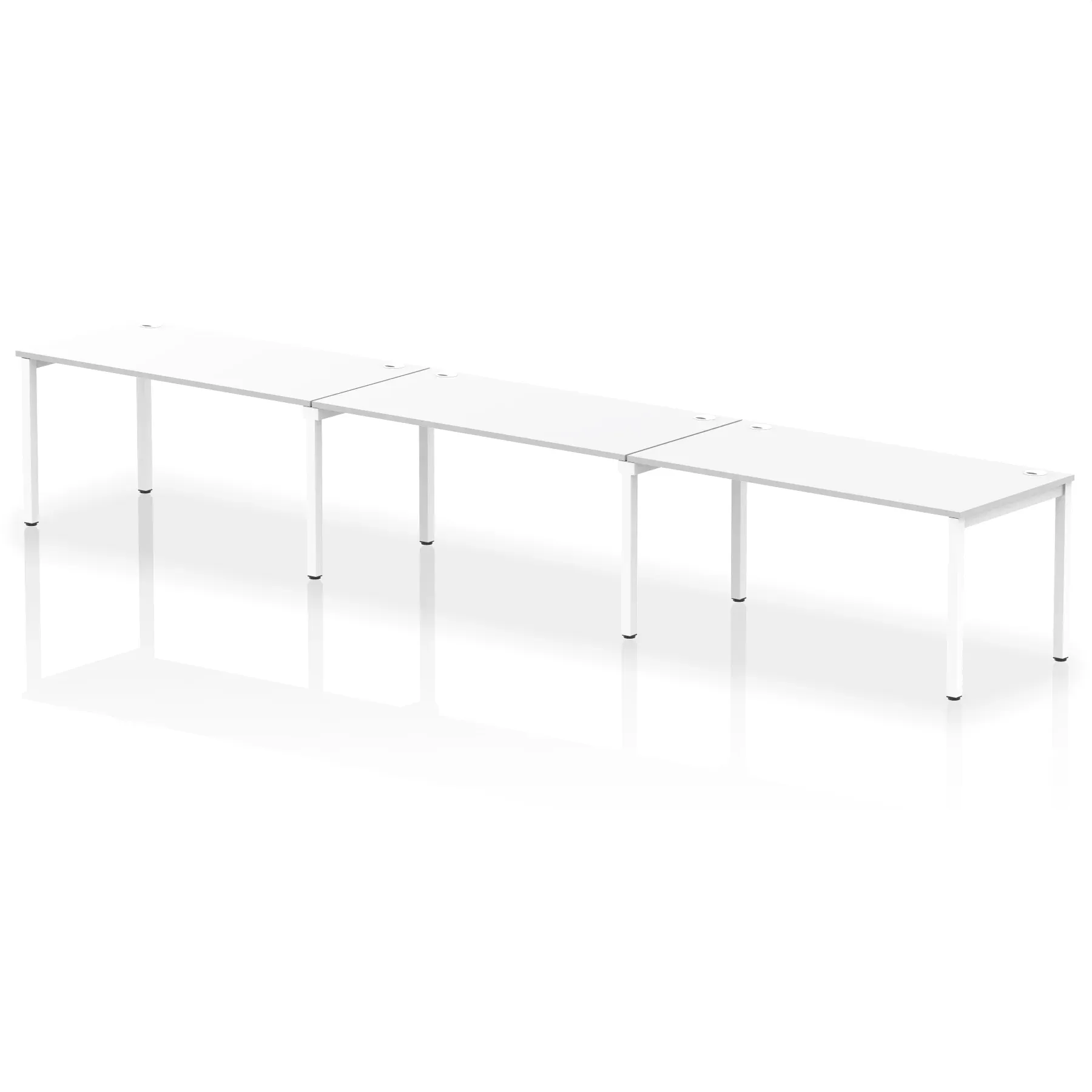 Impulse Single Row Bench Desk - 3 Person
