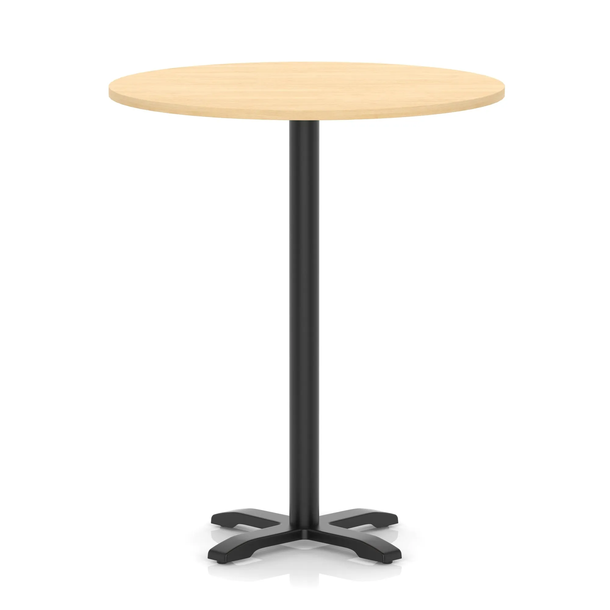 EE - Italia Round Poseur Table With Cross Base Black Leg