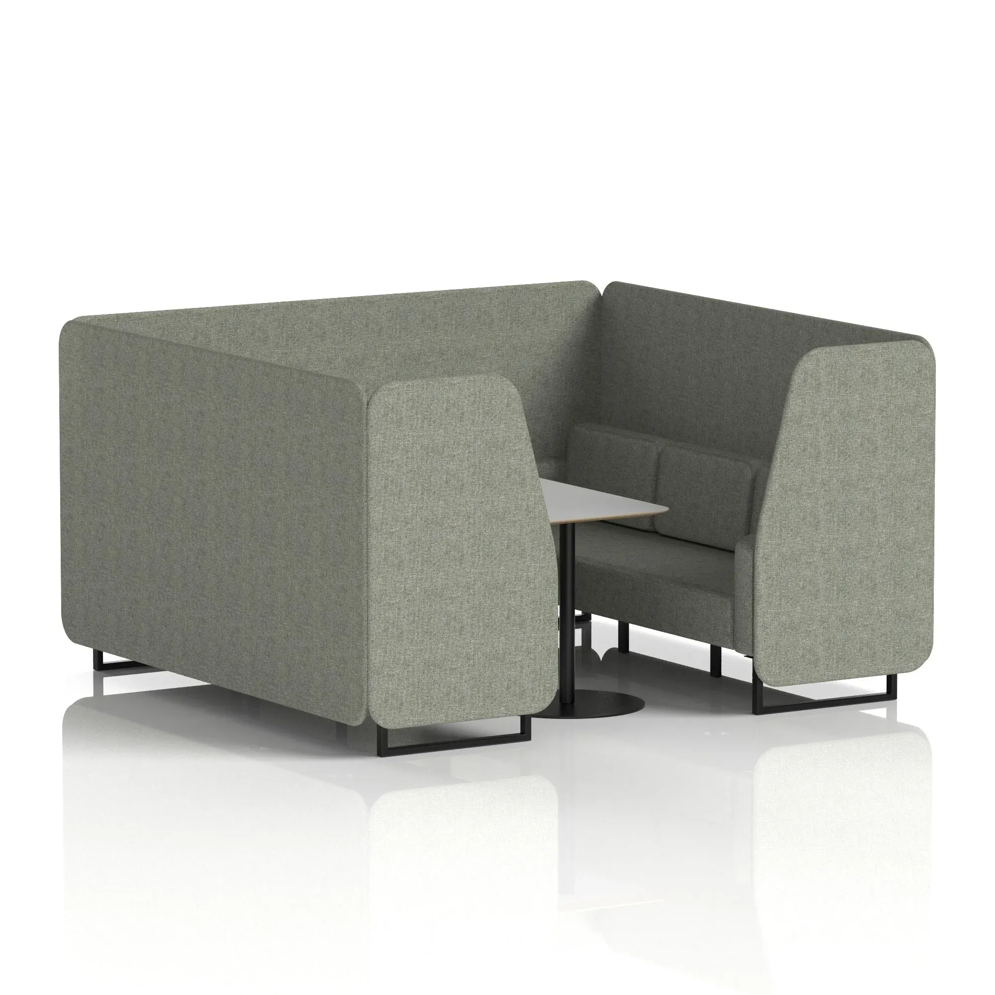 EE - Brixworth Booth With Grey Table In Single Tone