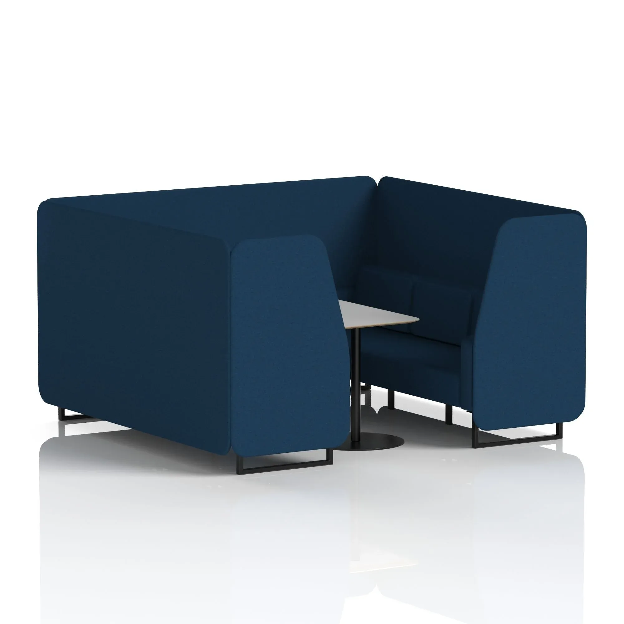 Brixworth Booth With Grey Table In Single Tone