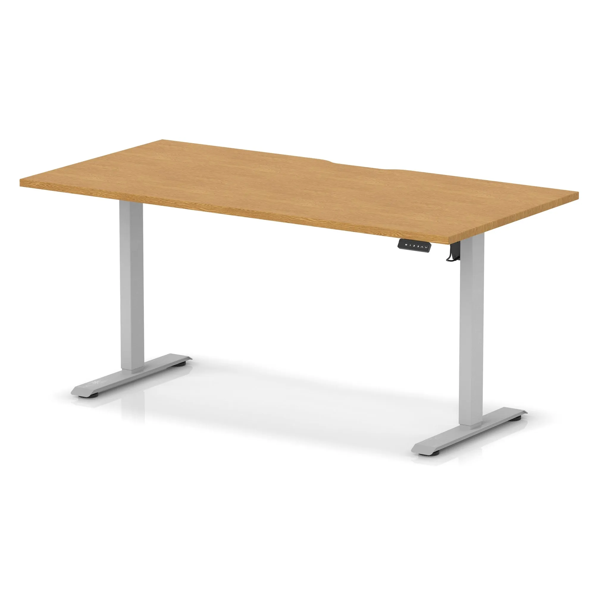Air Lite Height Adjustable Desk With Scalloped Edge