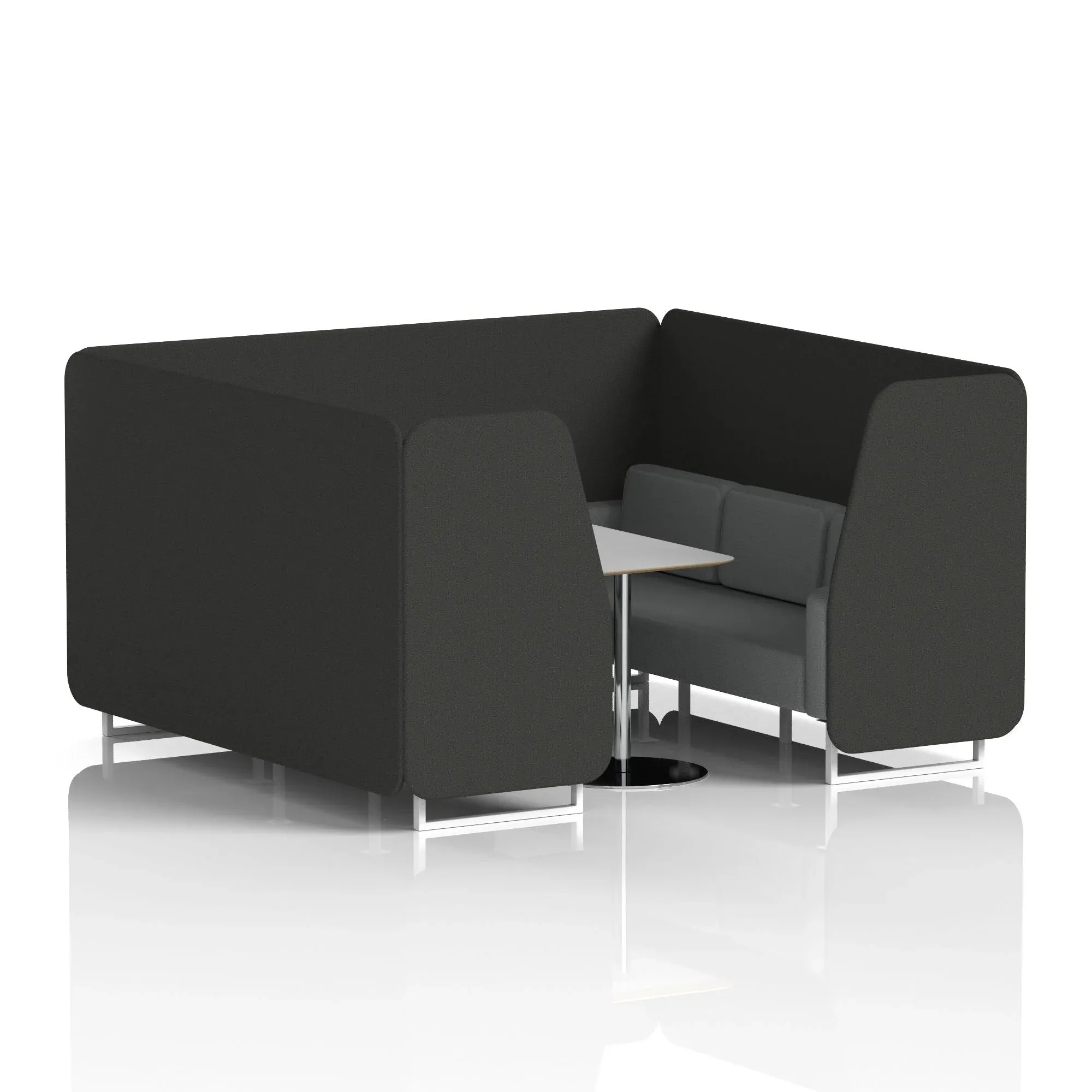 Brixworth Booth With Grey Table In Two Tone