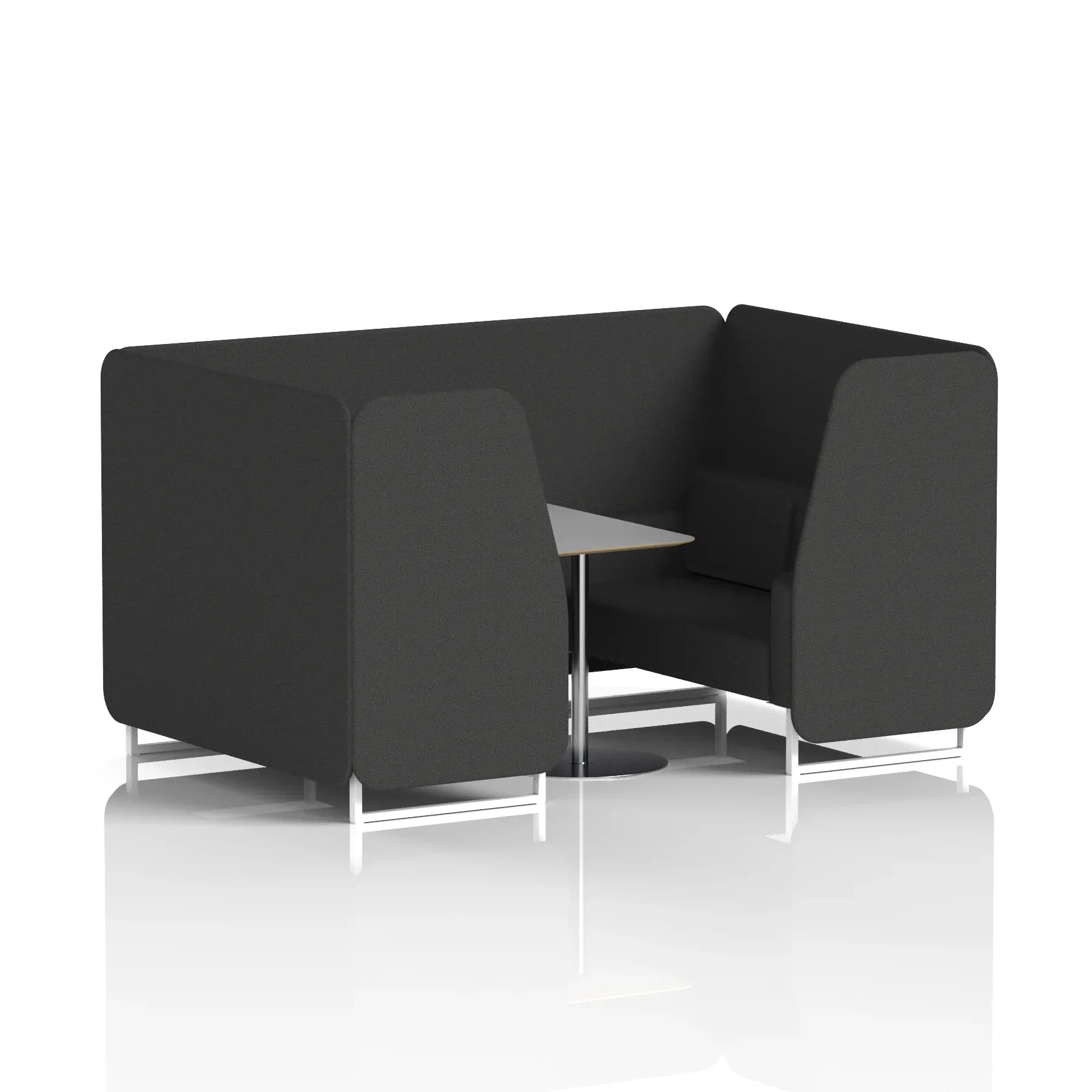 Brixworth Booth With Grey Table In Single Tone