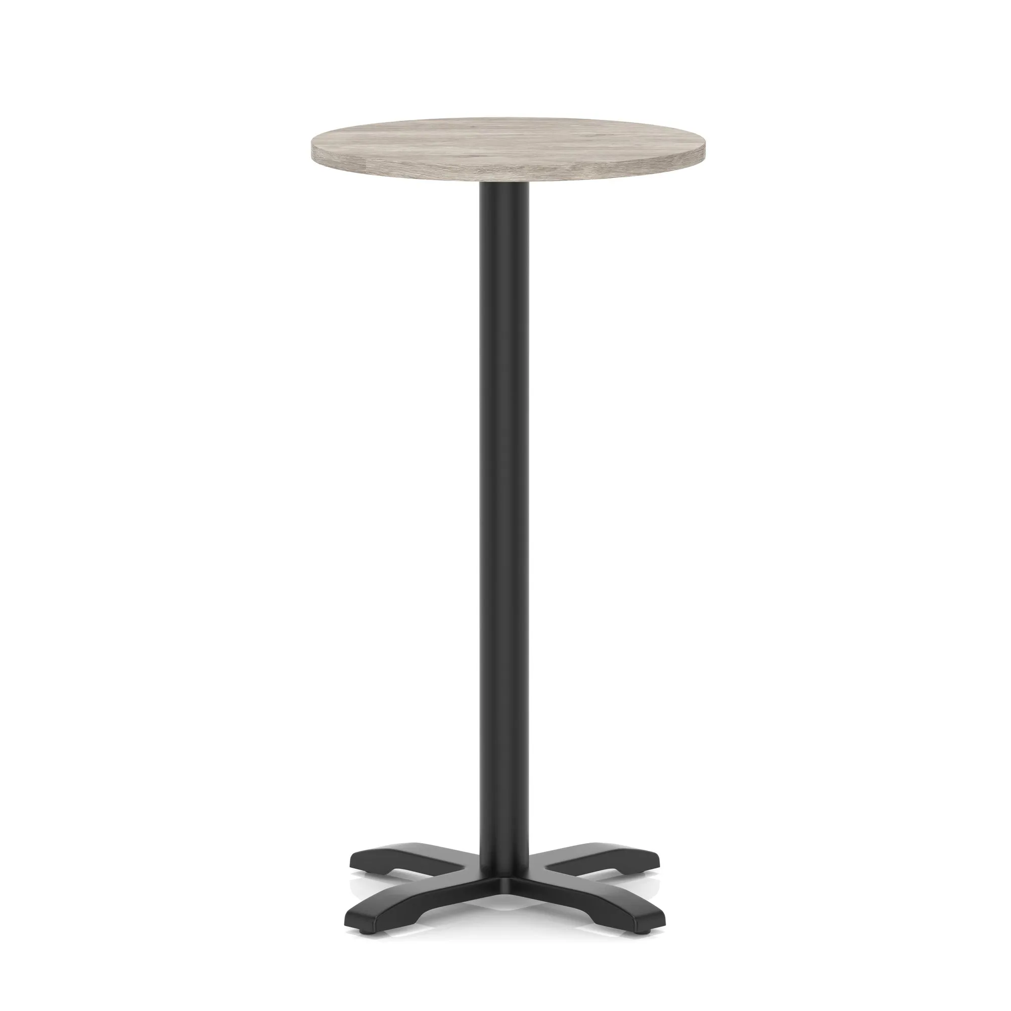 EE - Italia Round Poseur Table With Cross Base Black Leg