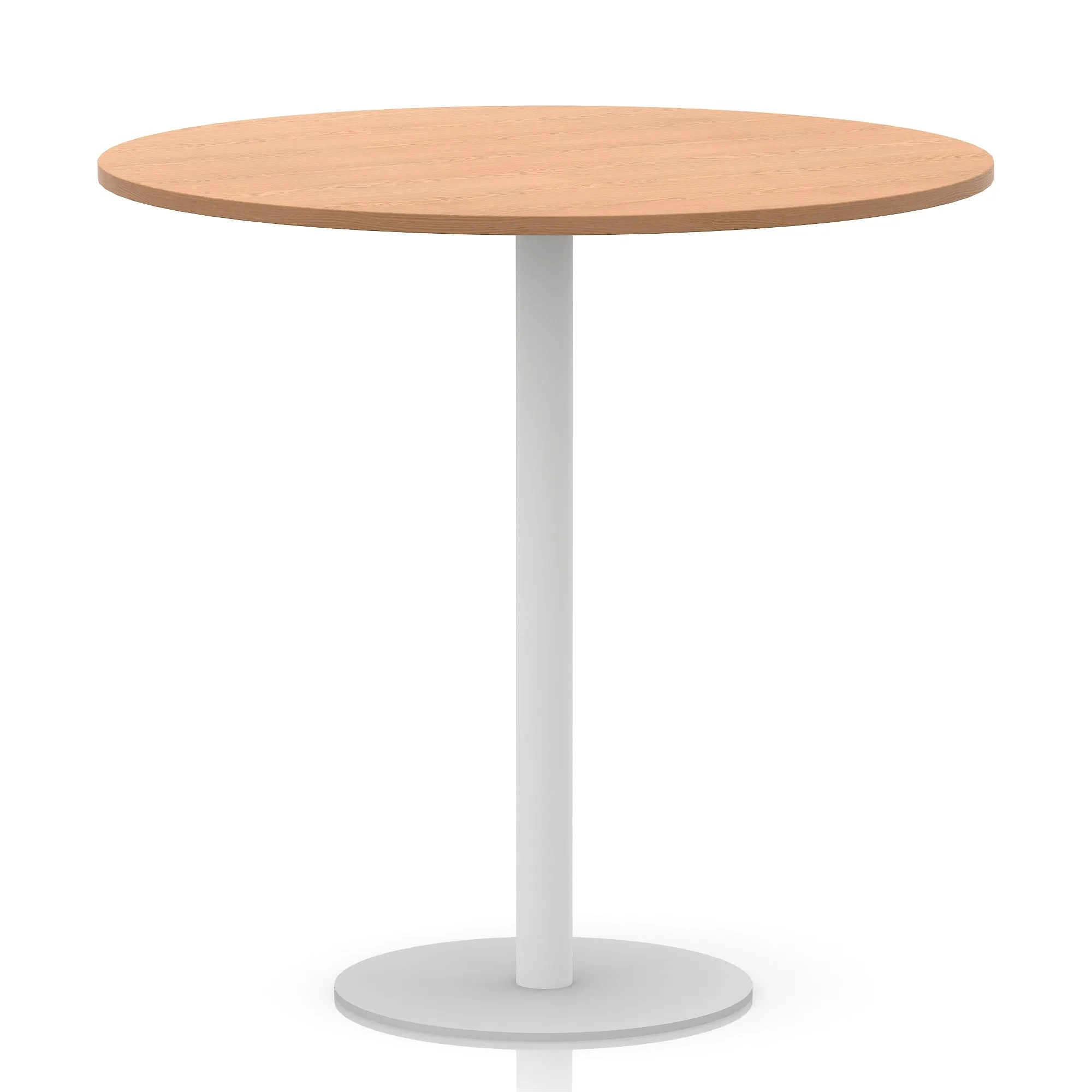 EE - Italia Round Poseur Table White Leg