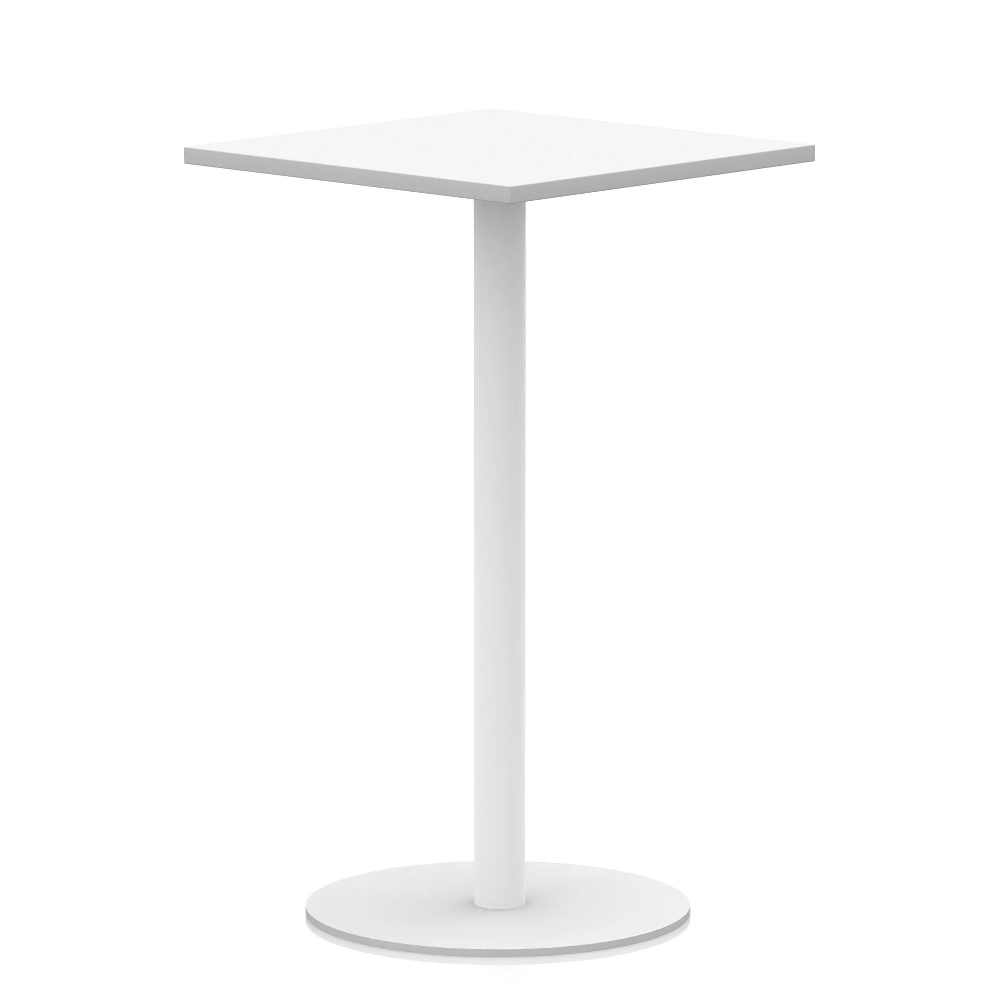 EE - Italia Square Poseur Table White Leg
