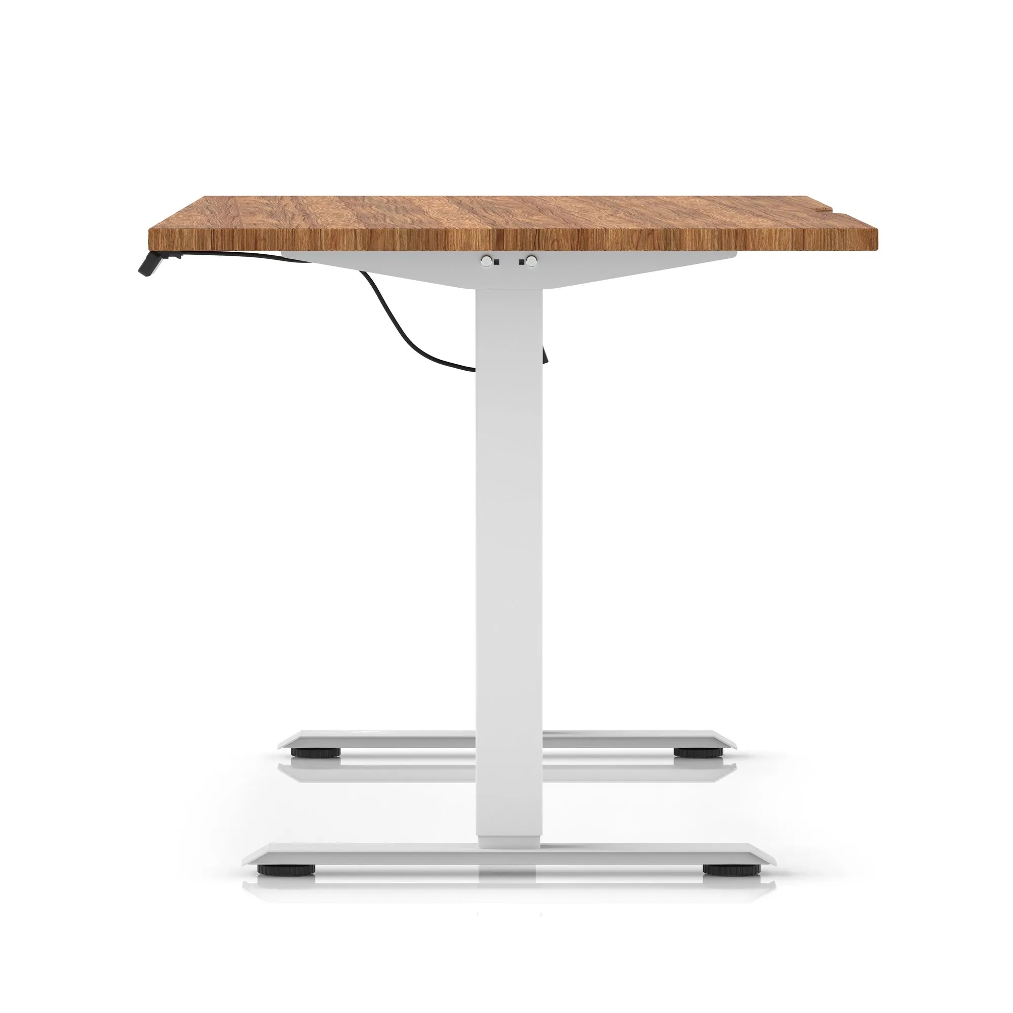 Air Lite Height Adjustable Desk With Scalloped Edge