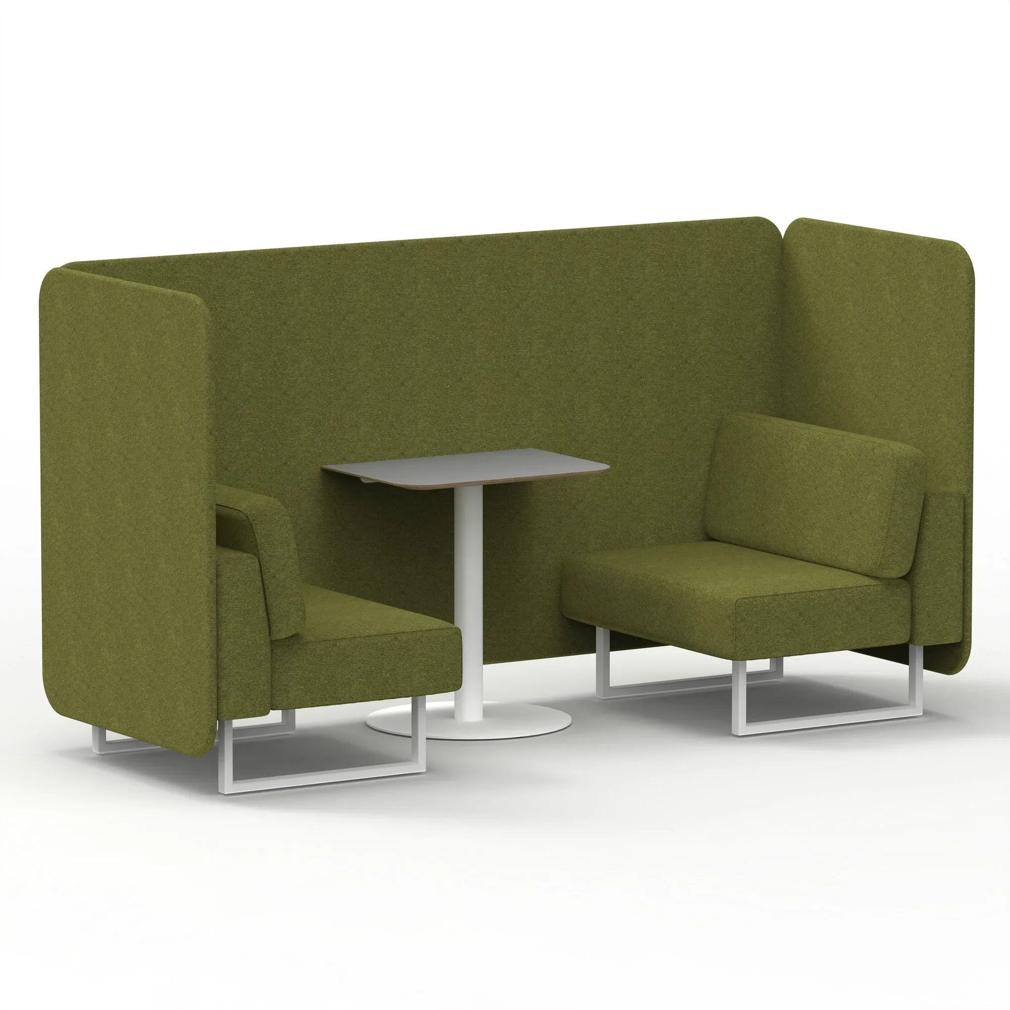 EE - Brixworth Bench Booth With Grey Table In Single Tone