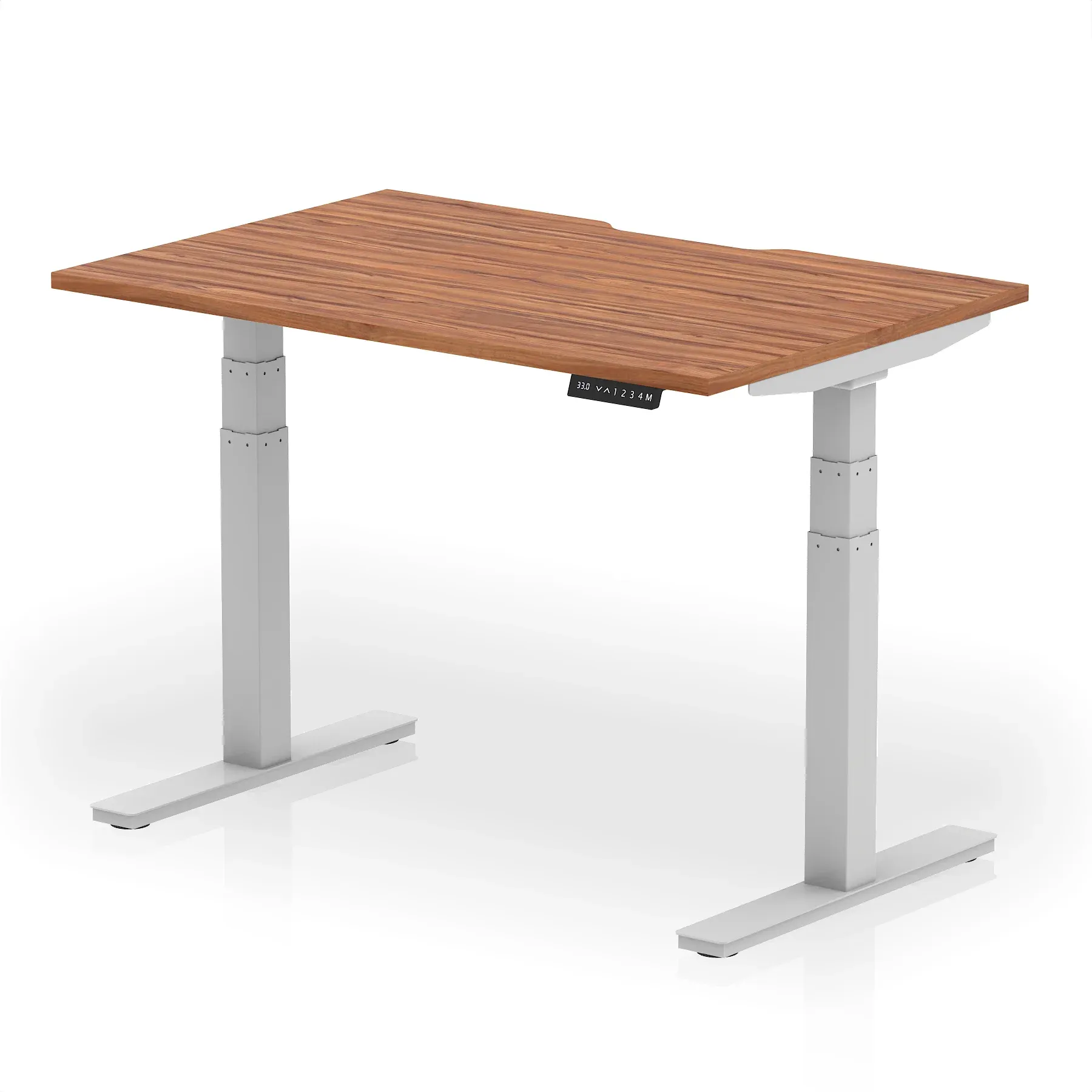 Air Scalloped Edge Height Adjustable Office Desk