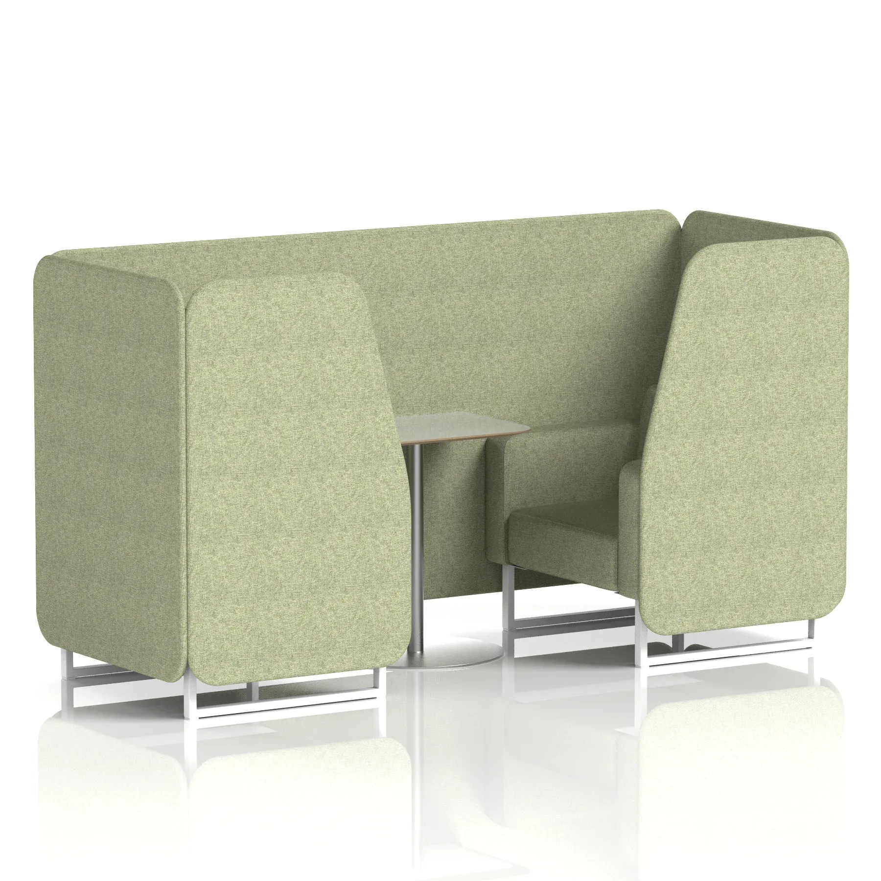 Brixworth Booth With Grey Table In Single Tone