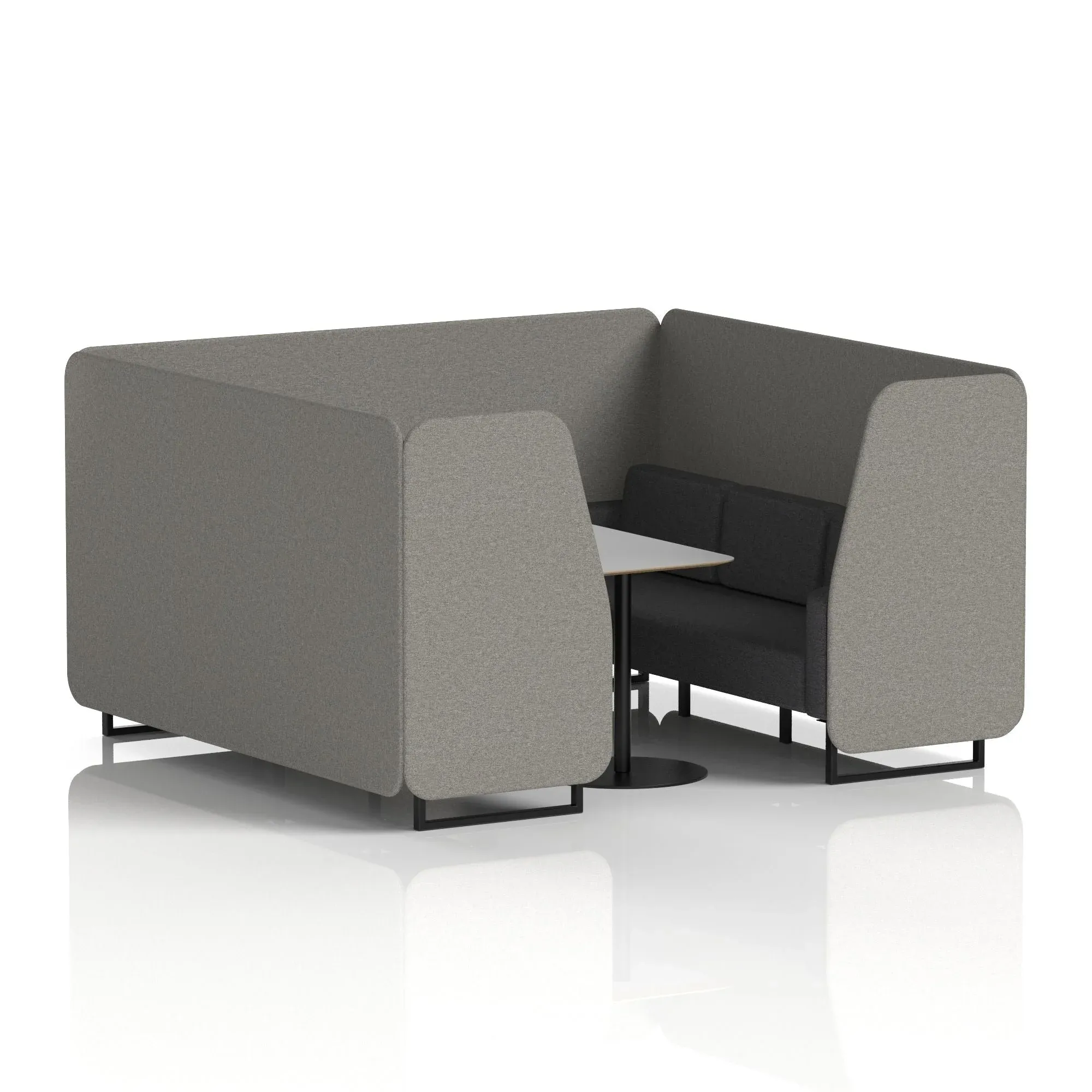 Brixworth Booth With Grey Table In Two Tone