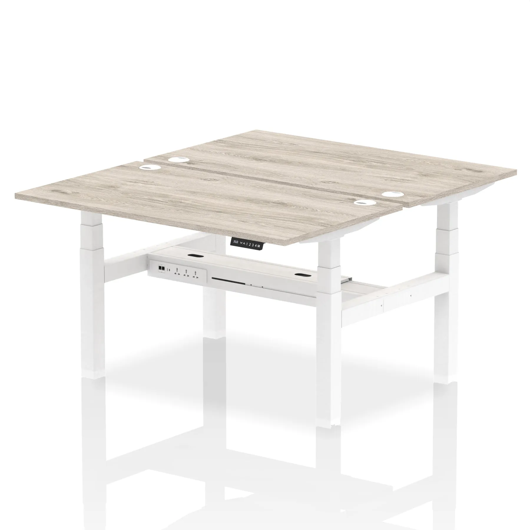 OE - Air Back-to-Back Height Adjustable Bench Desk - 2 Person