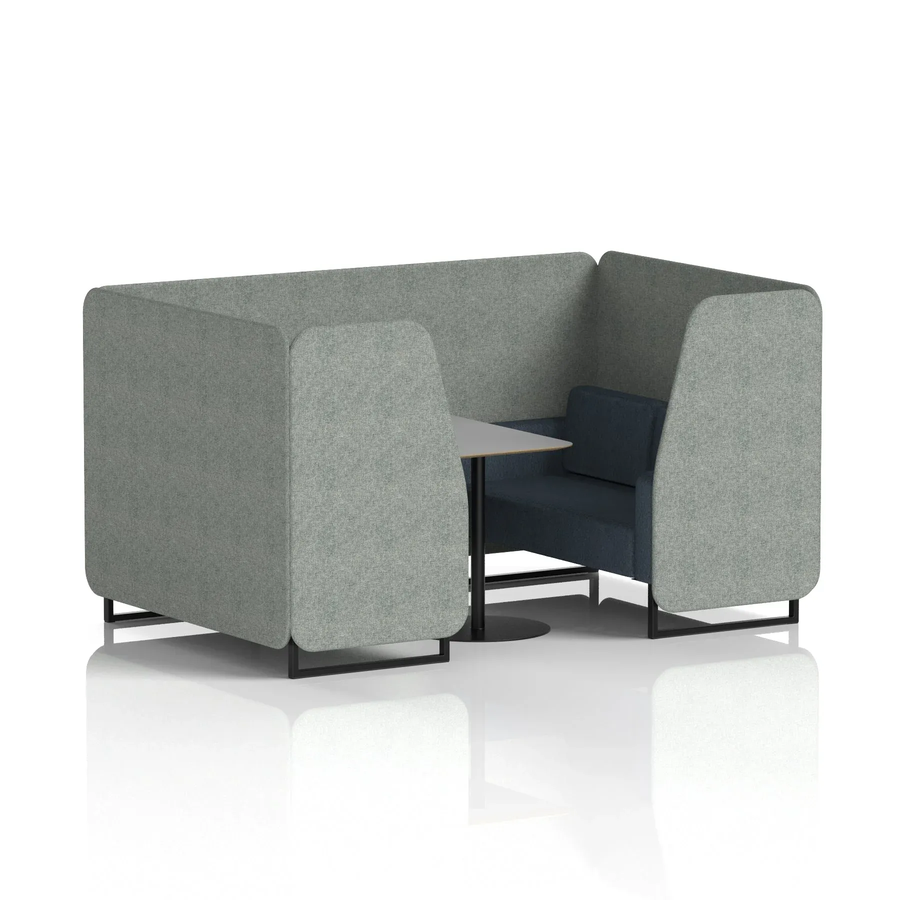 EE - Brixworth Booth With Grey Table In Two Tone