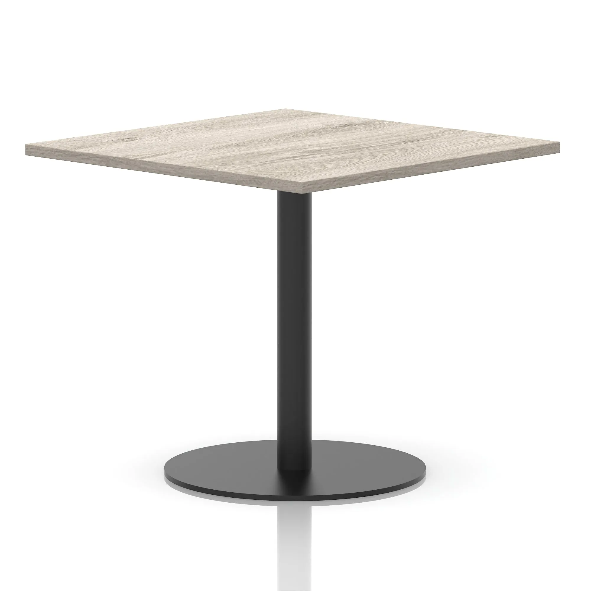 Italia Square Poseur Table Black Leg