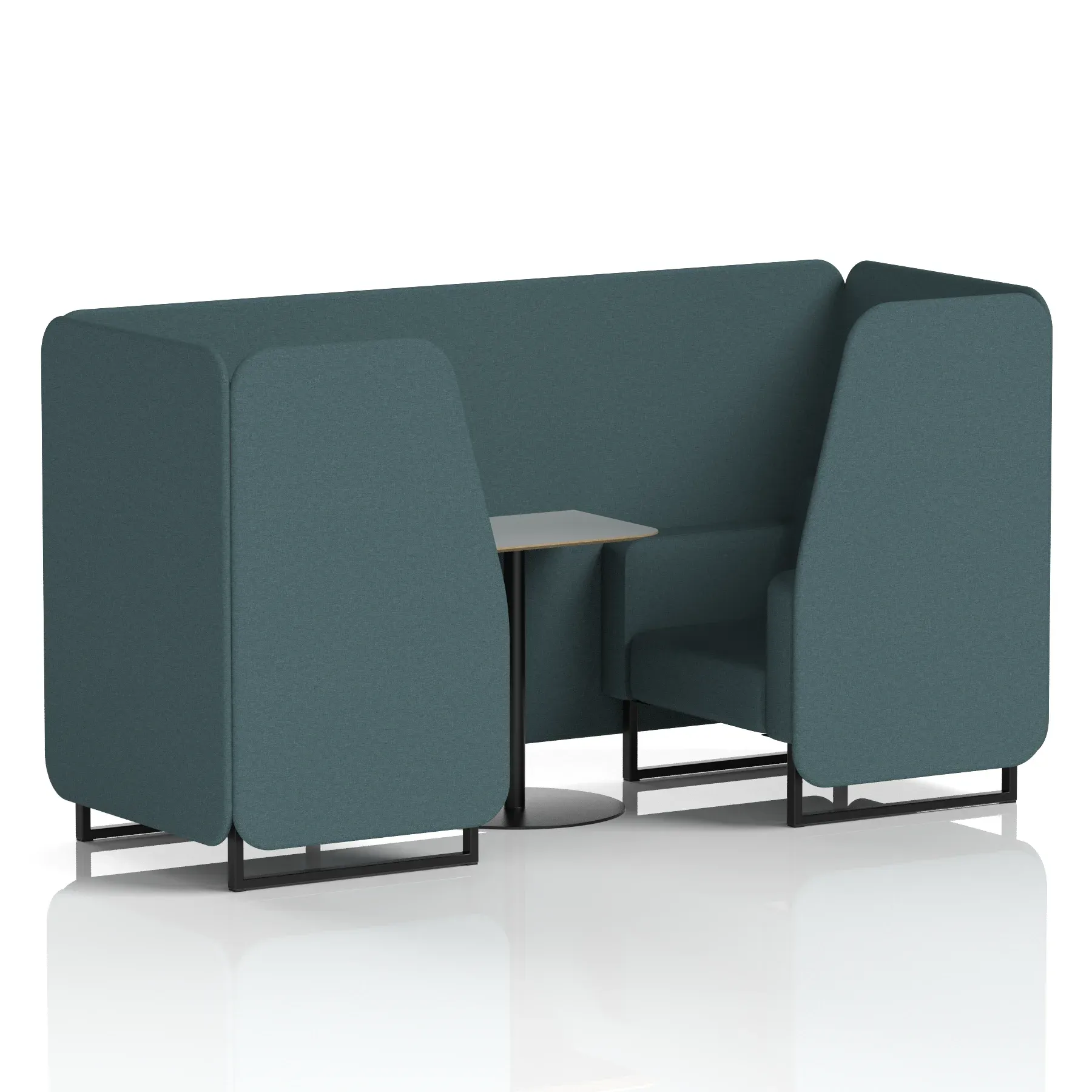 Brixworth Booth With Grey Table In Single Tone