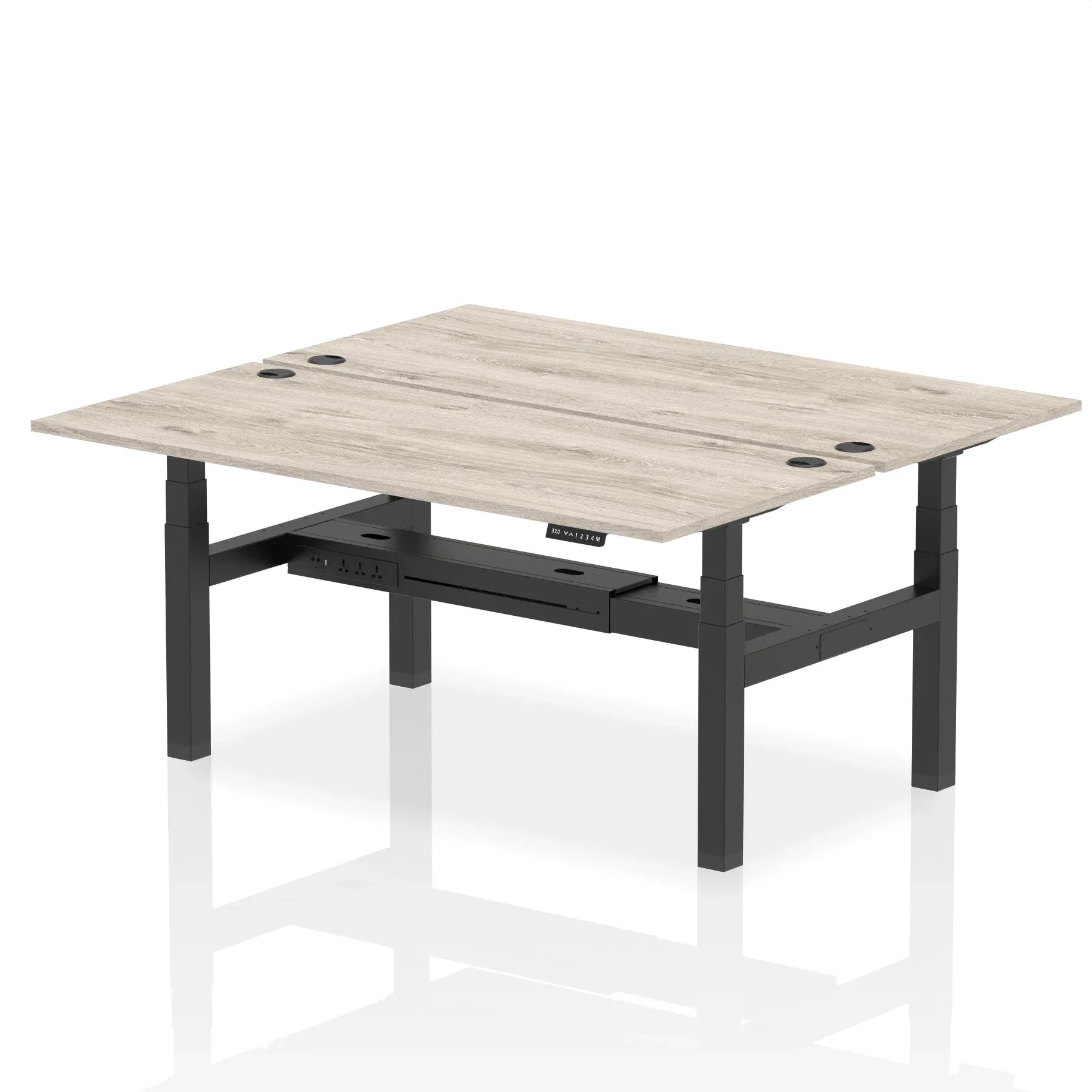 OE - Air Back-to-Back Height Adjustable Bench Desk - 2 Person