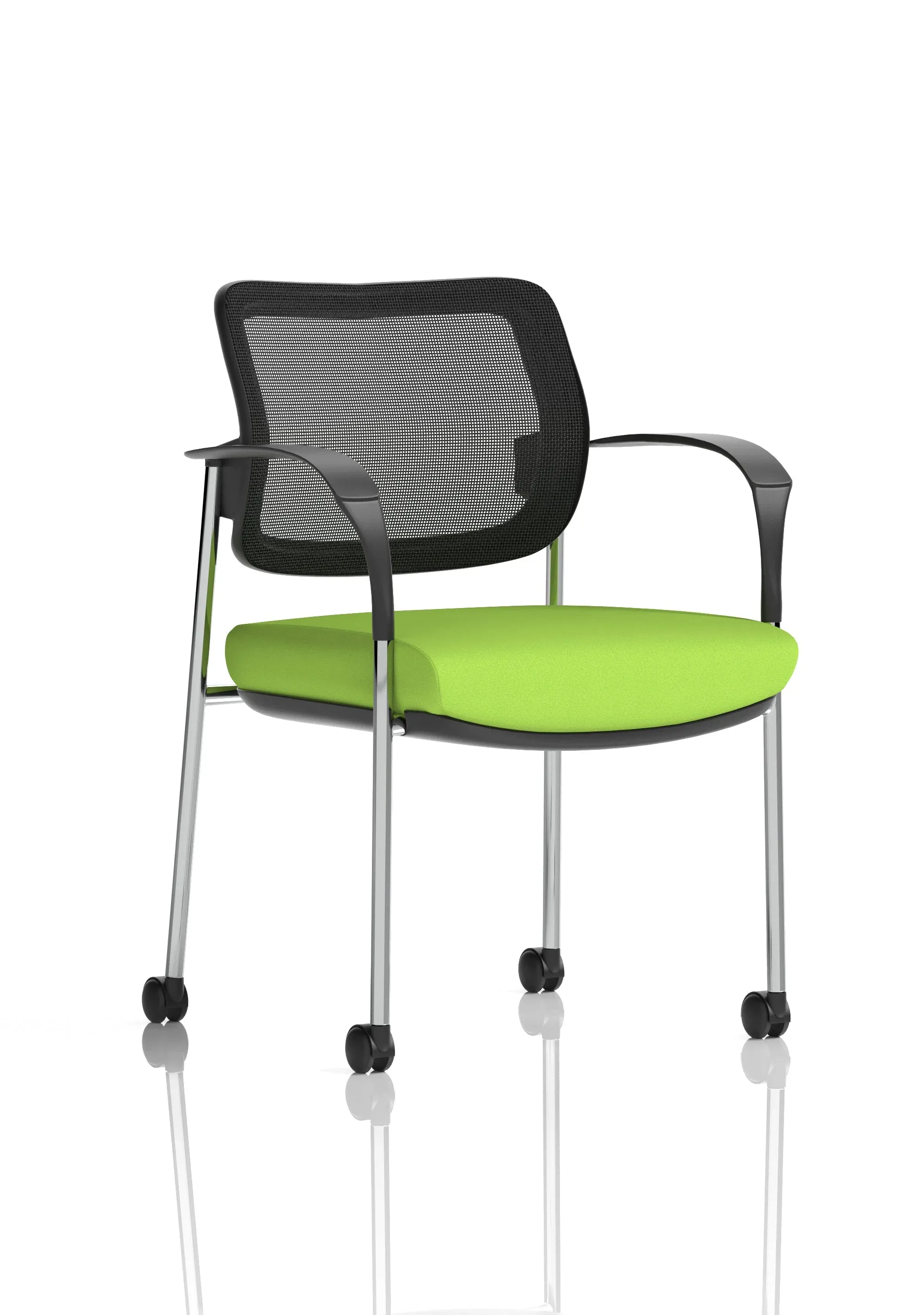 EE - Brunswick Deluxe Medium Back Visitor Office Chair with Arms with Castors