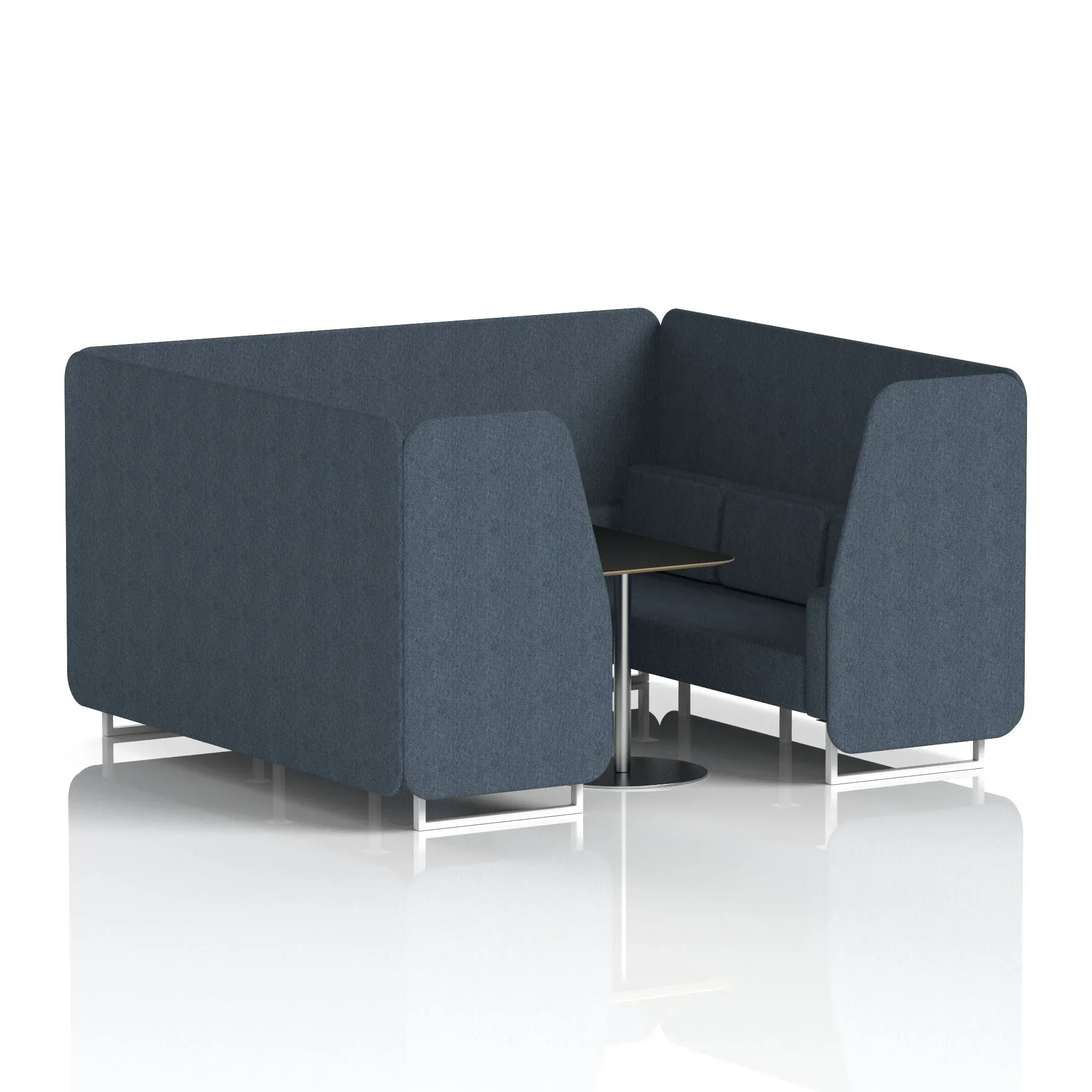 Brixworth Booth With Black Table In Single Tone