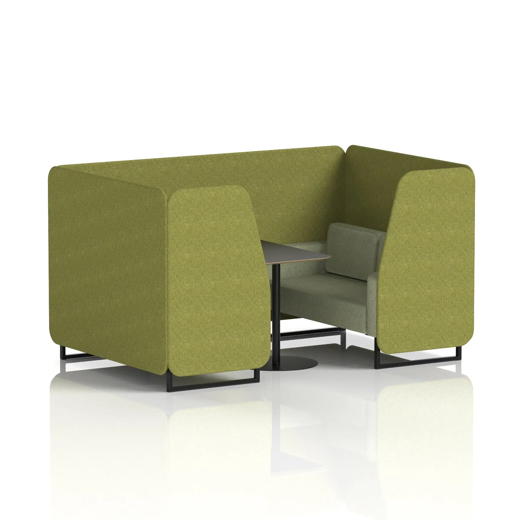 EE - Brixworth Booth With Black Table In Two Tone