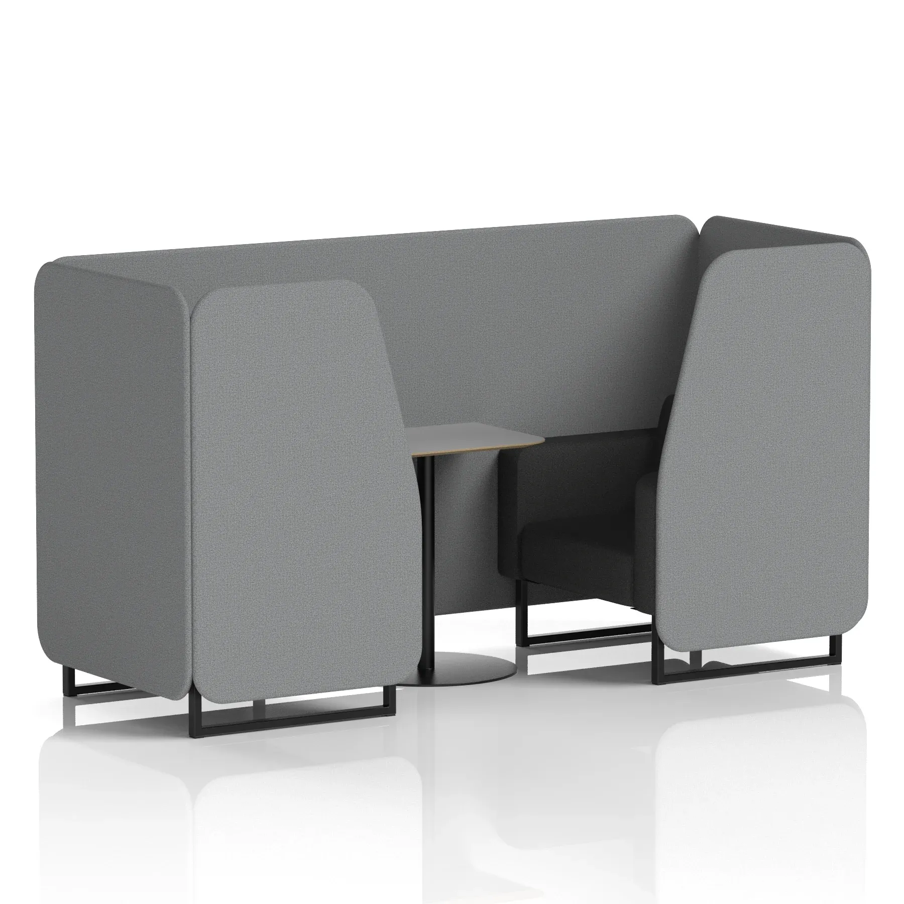 Brixworth Booth With Grey Table In Two Tone