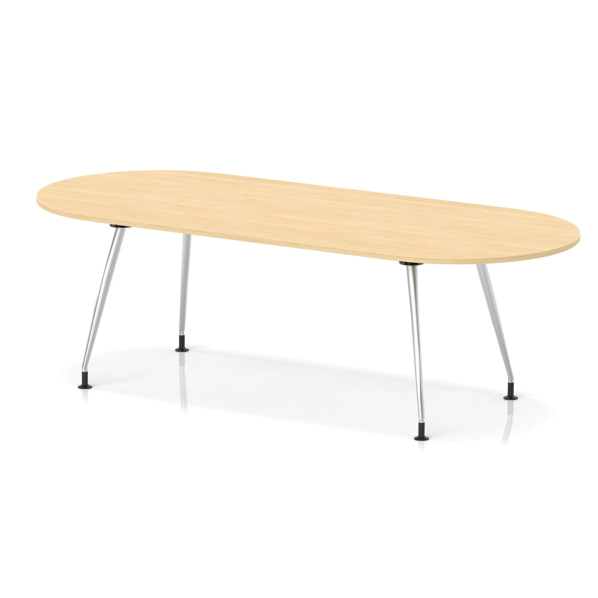Impulse Boardroom Table With Silver Leg Frame
