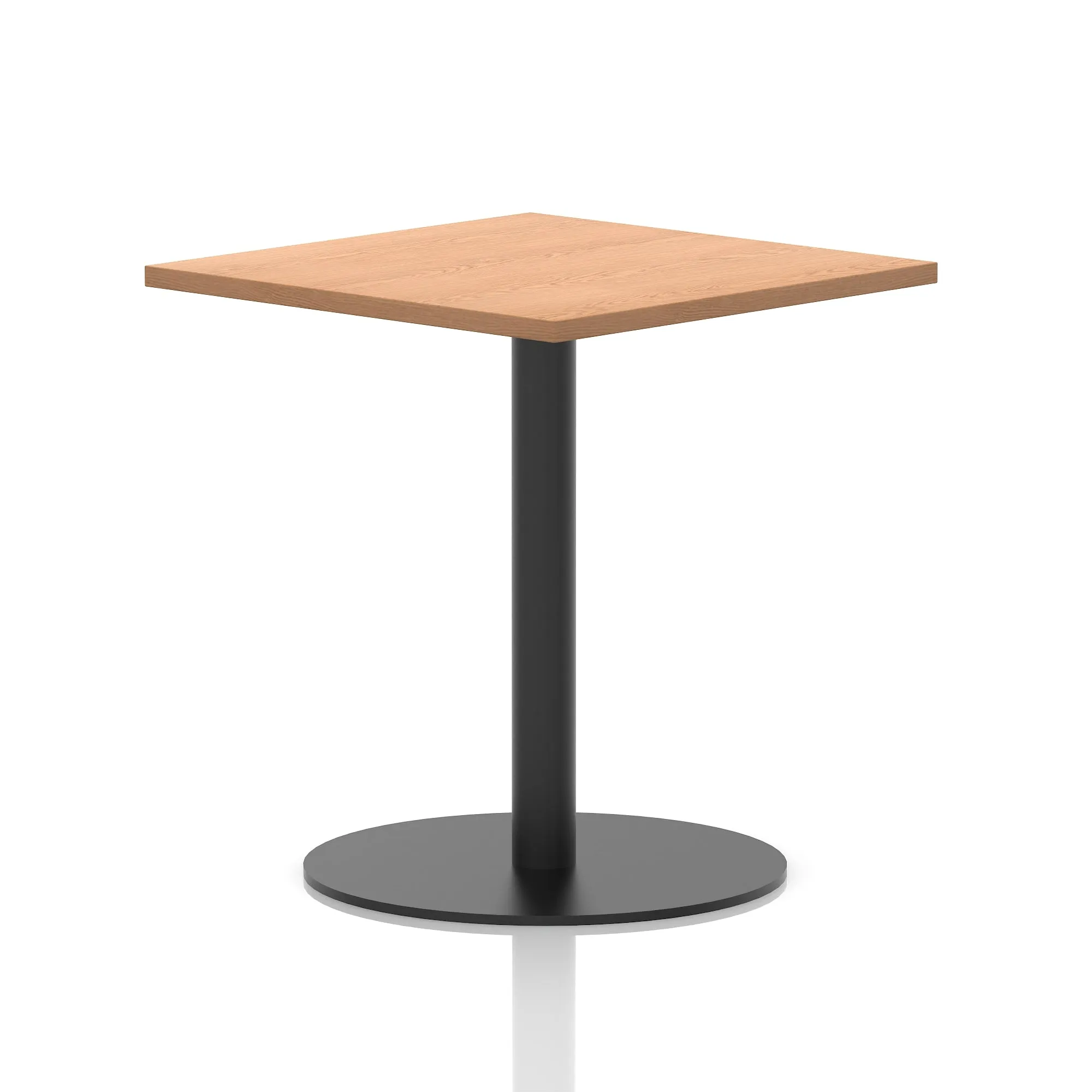 Italia Square Poseur Table Black Leg
