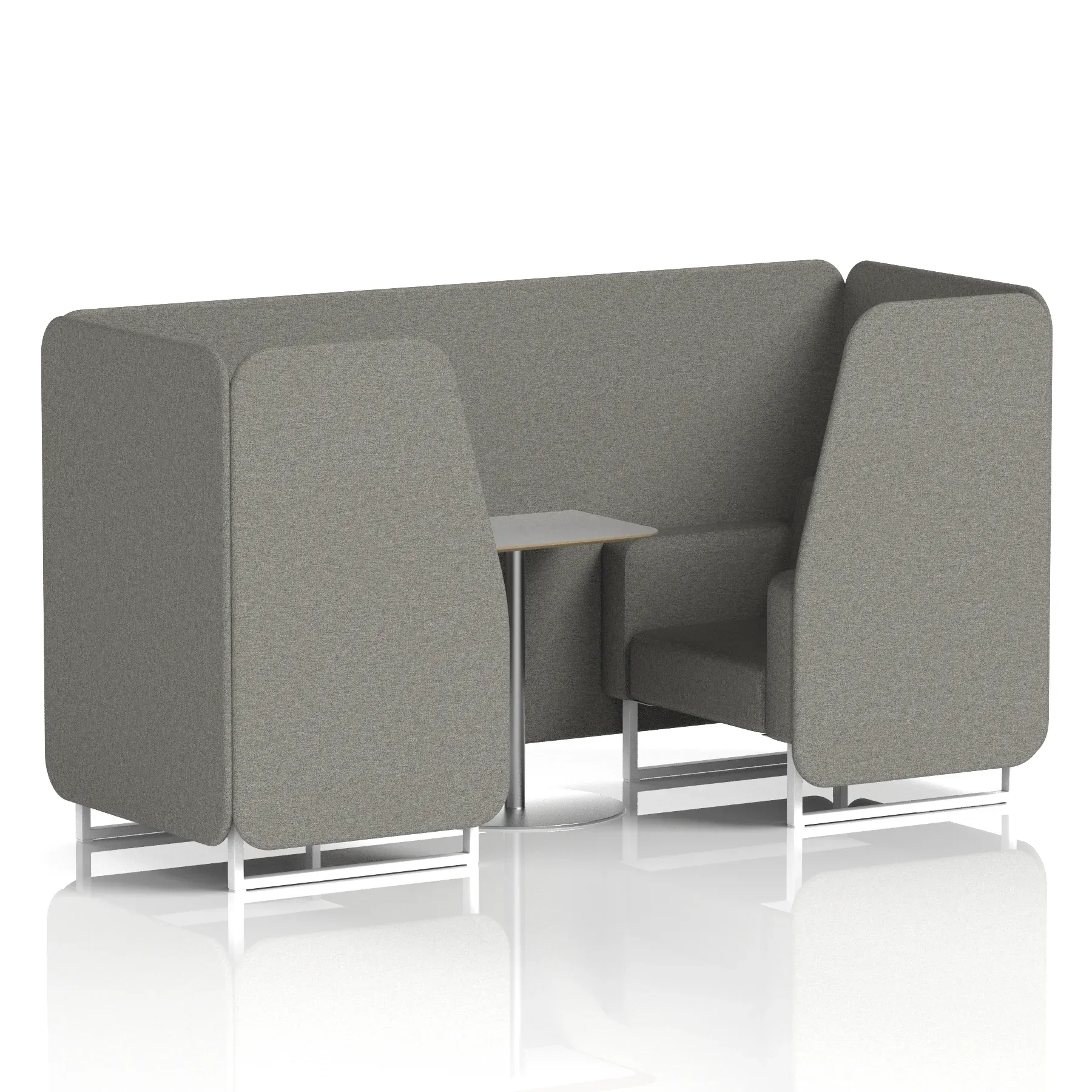 Brixworth Booth With Grey Table In Single Tone