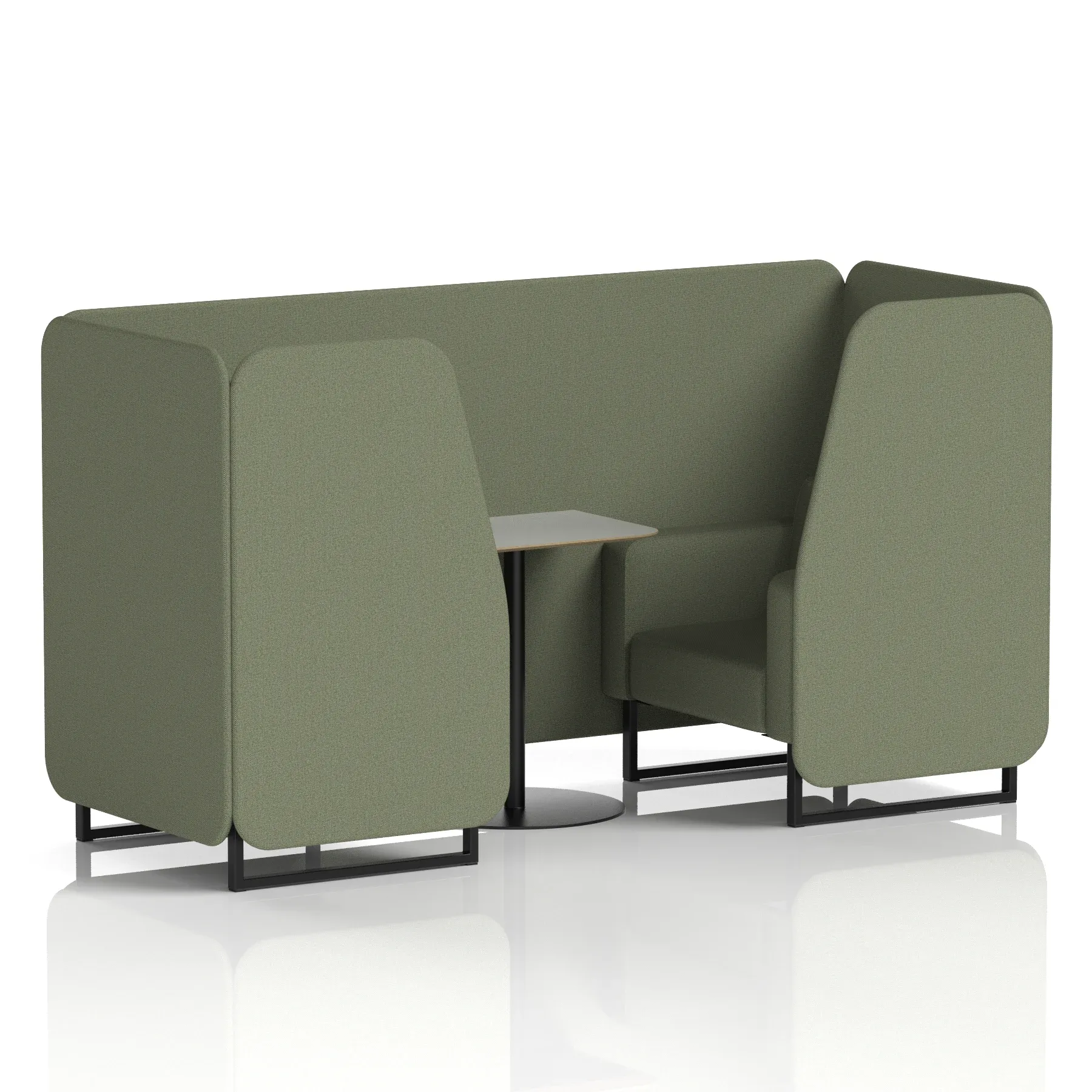 Brixworth Booth With Grey Table In Single Tone