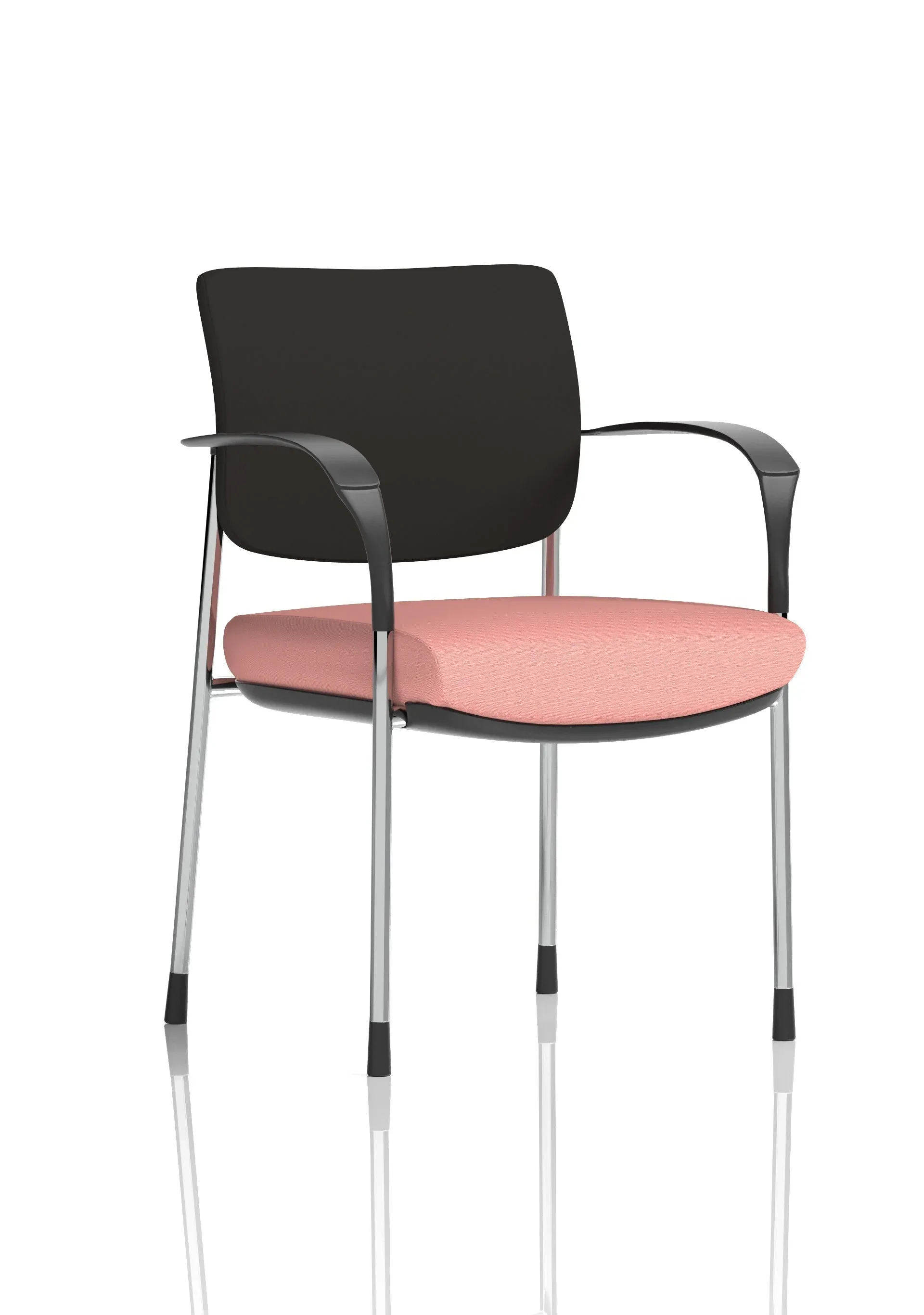 Brunswick Deluxe Medium Back Stacking Visitor Office Chair with Arms